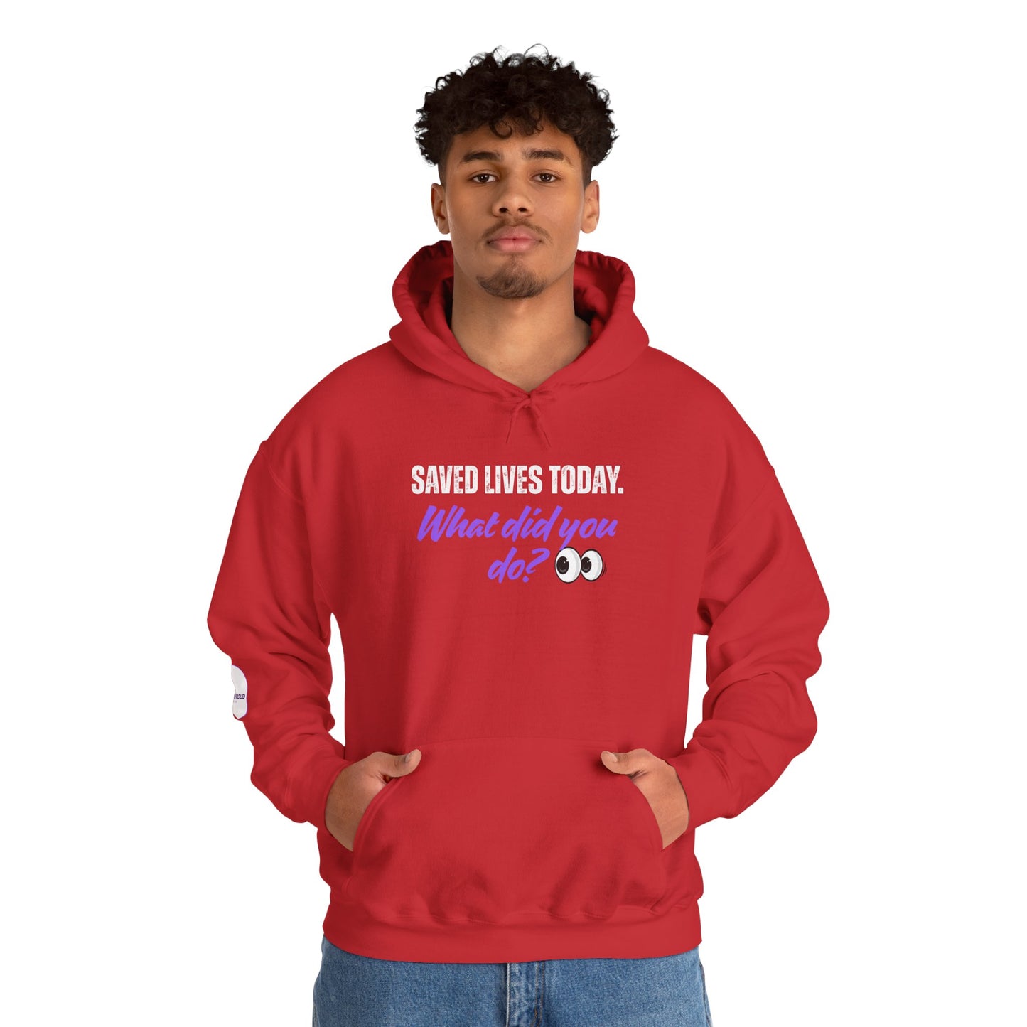 Saved Lives Today Hoodie soft fleece pullover for healthcare workers