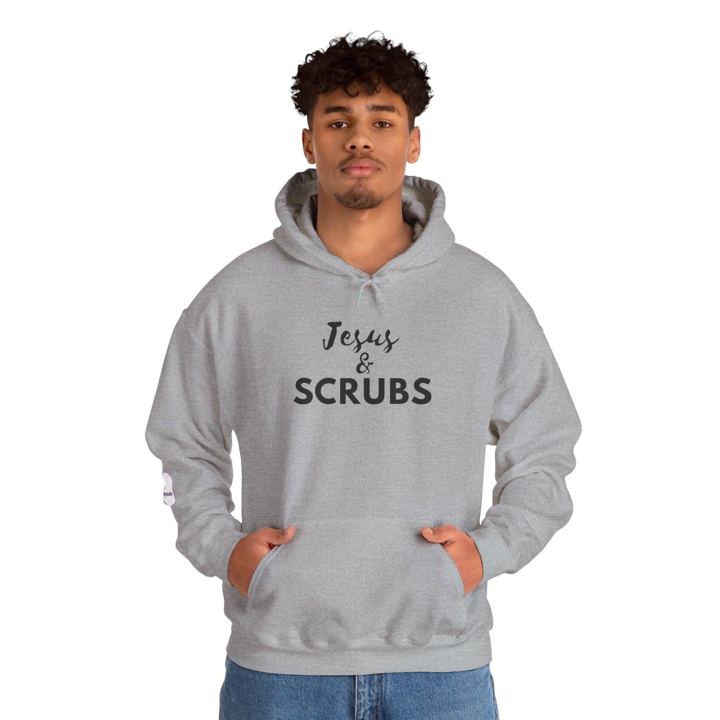 Christian Nurse Hoodie clean design with subtle sleeve detail