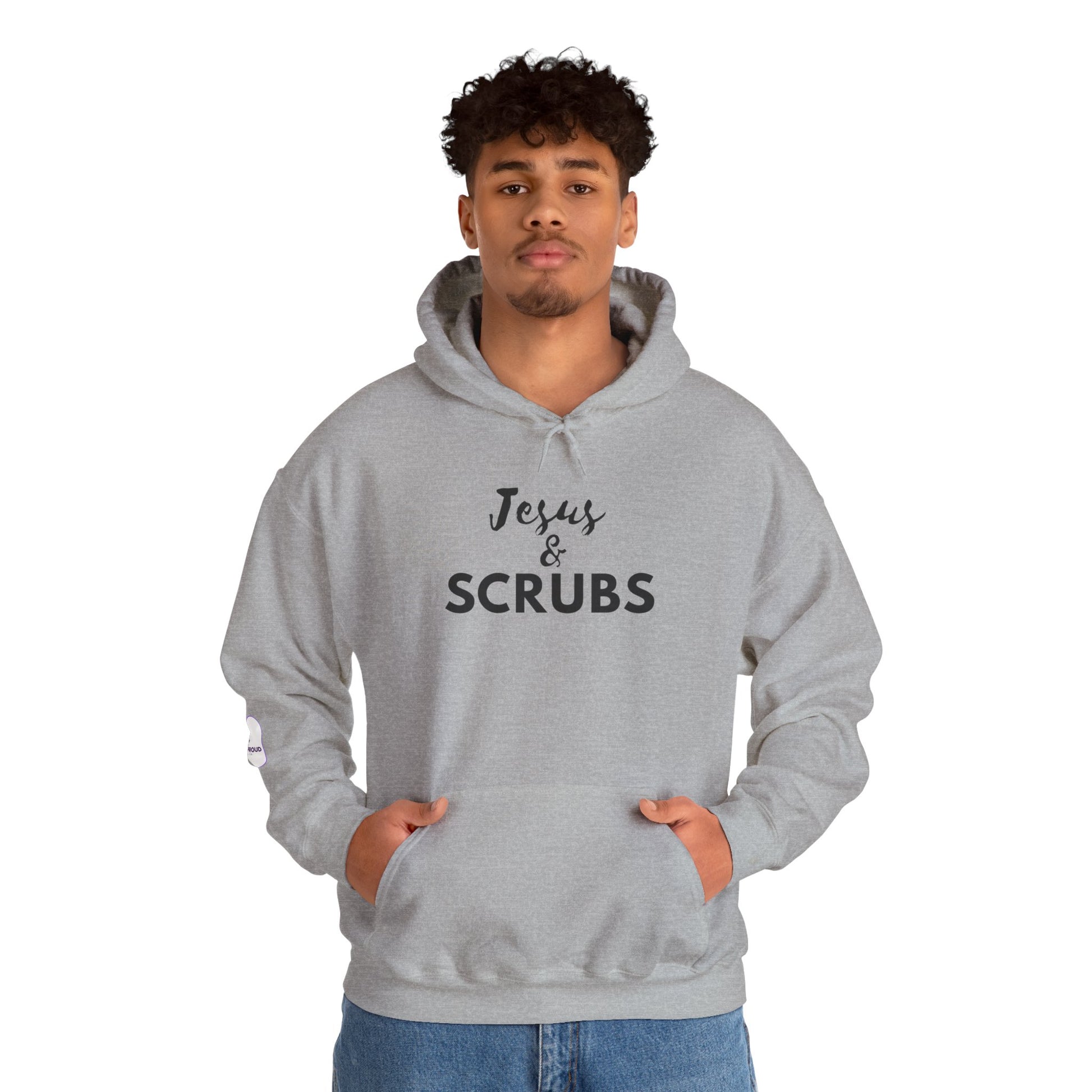 Christian Nurse Hoodie clean design with subtle sleeve detail