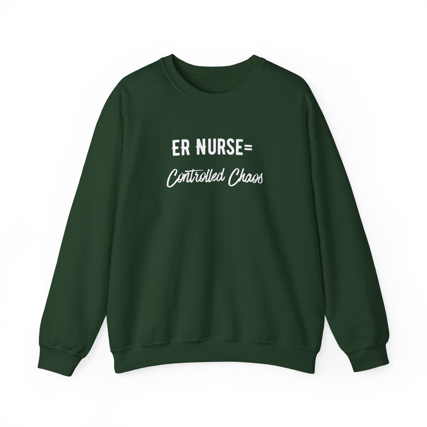 ER Nurse Sweatshirt comfortable fit with ribbed collar and cuffs