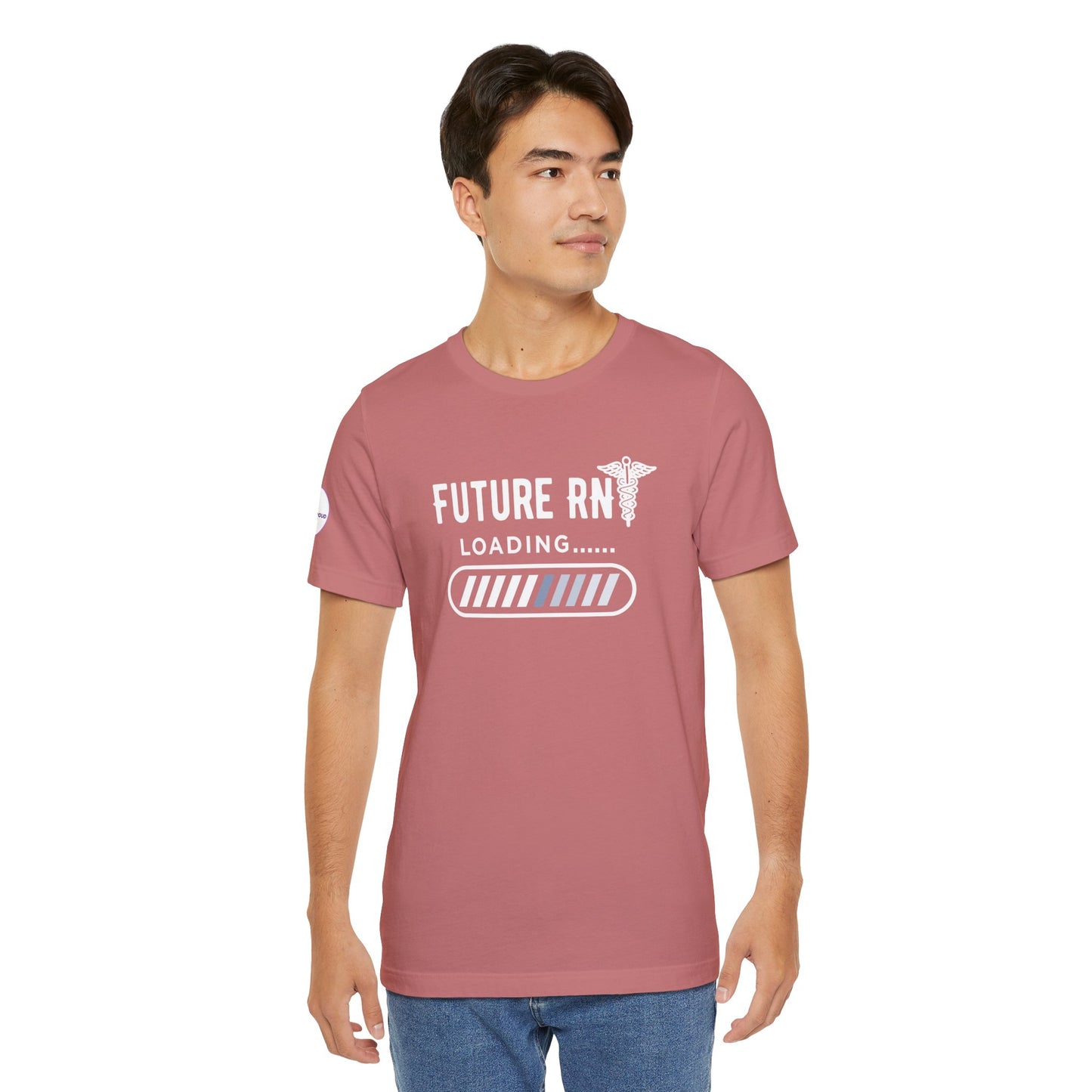 Future RN T-Shirt with stethoscope and loading bar artwork