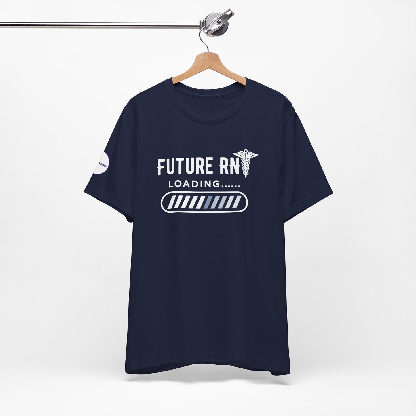 Future RN T-Shirt with stethoscope and loading bar artwork