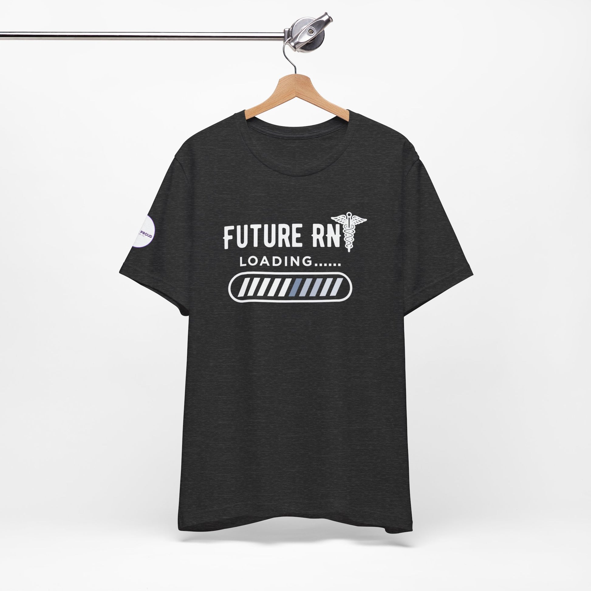 Future RN T-Shirt with stethoscope and loading bar artwork
