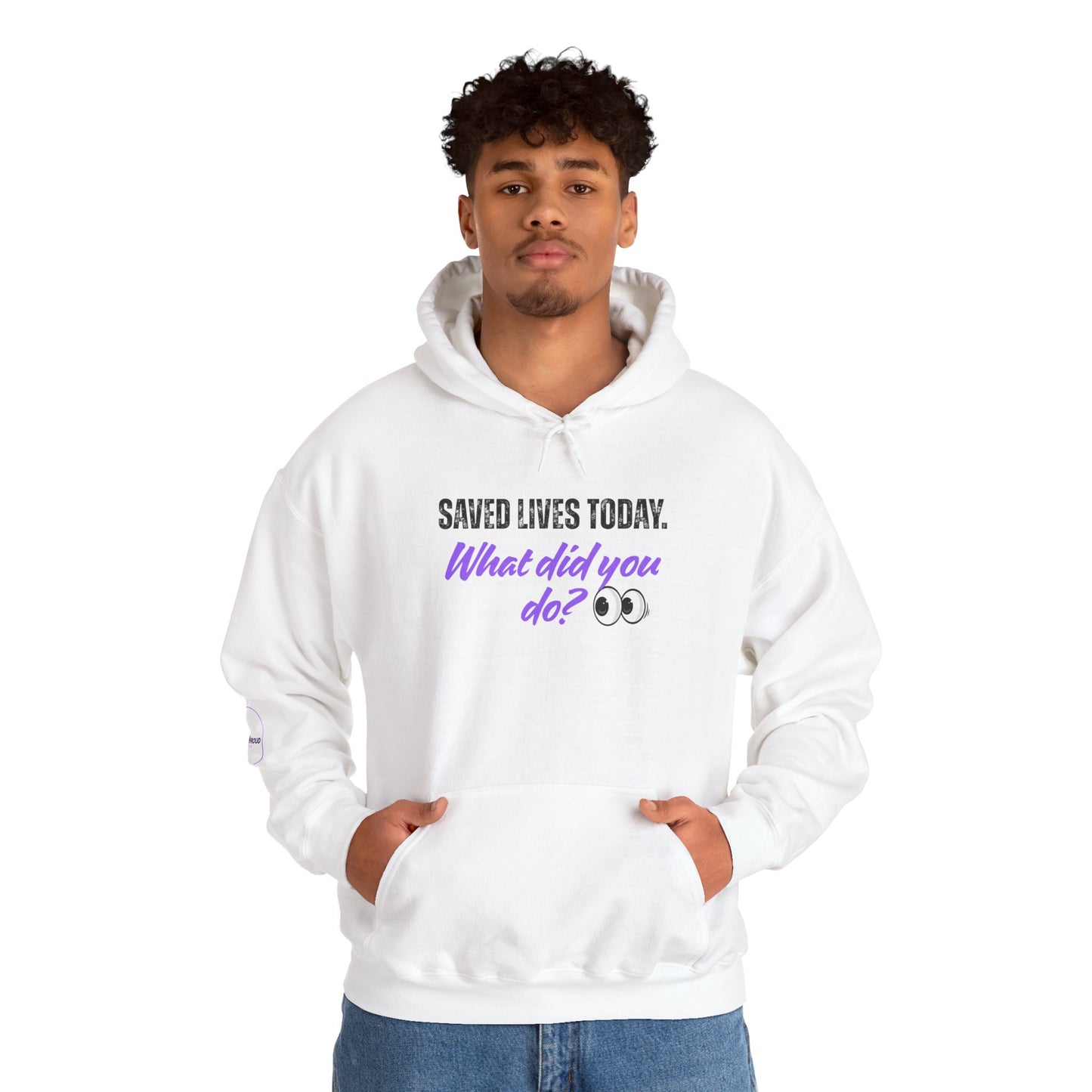 Saved Lives Today Hoodie soft fleece pullover for healthcare workers