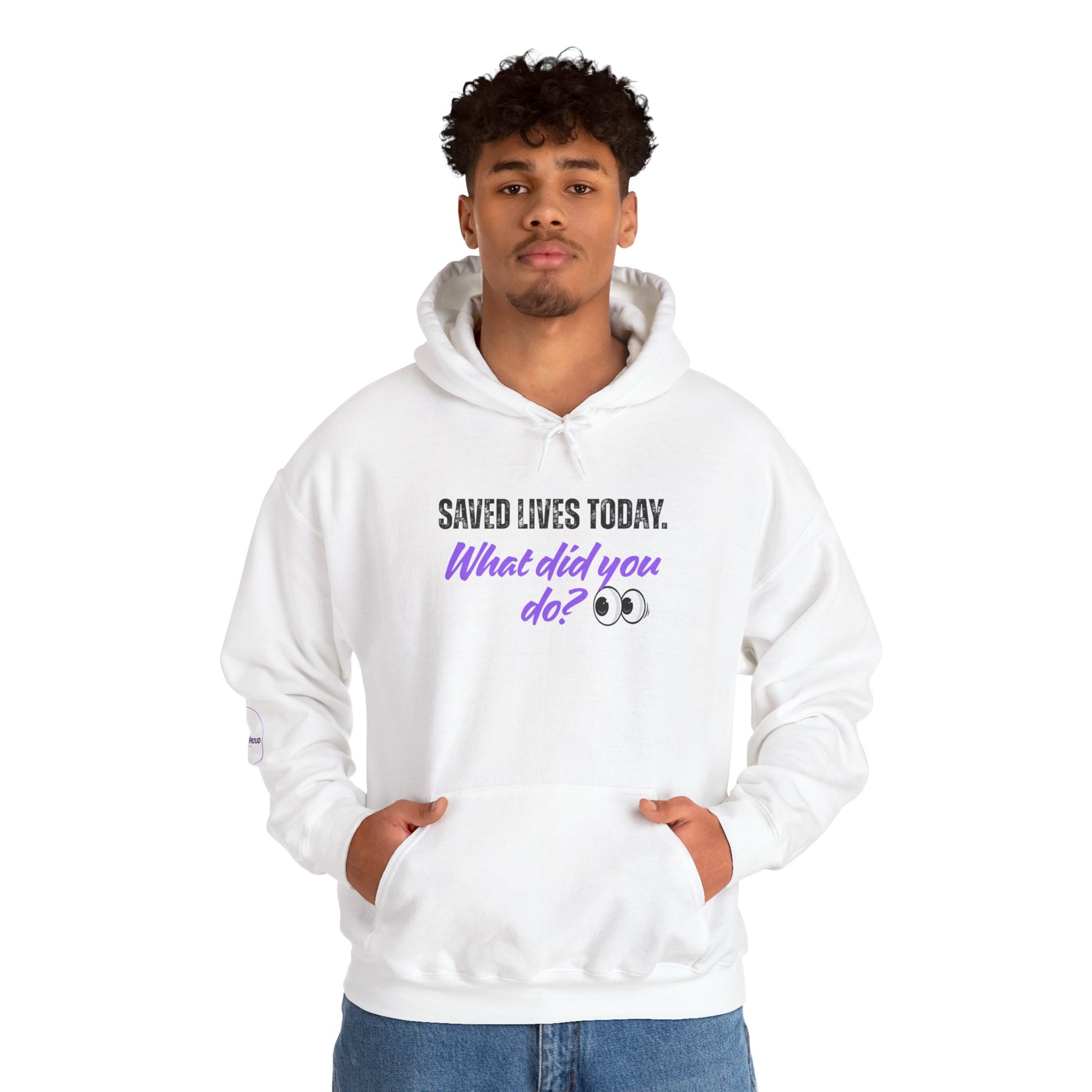 Saved Lives Today Hoodie soft fleece pullover for healthcare workers
