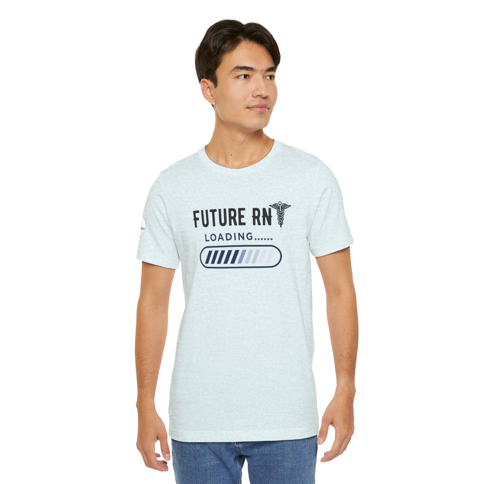Future RN T-Shirt with stethoscope and loading bar artwork