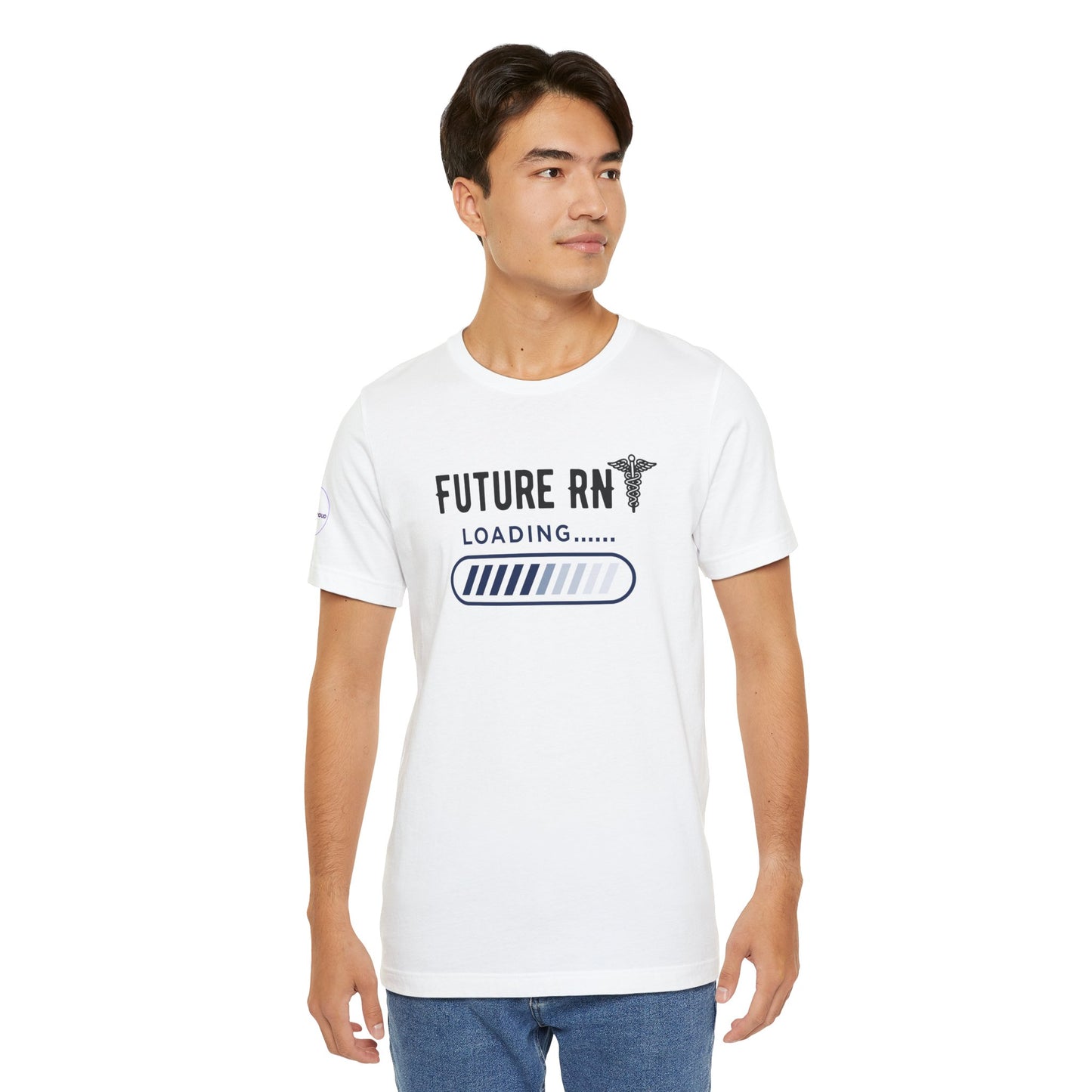 Future RN T-Shirt with stethoscope and loading bar artwork