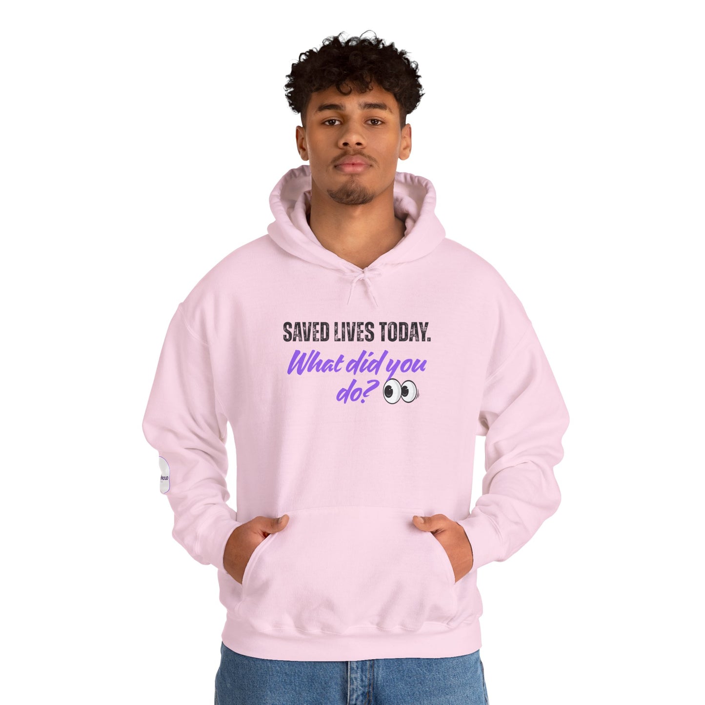 Saved Lives Today Hoodie soft fleece pullover for healthcare workers