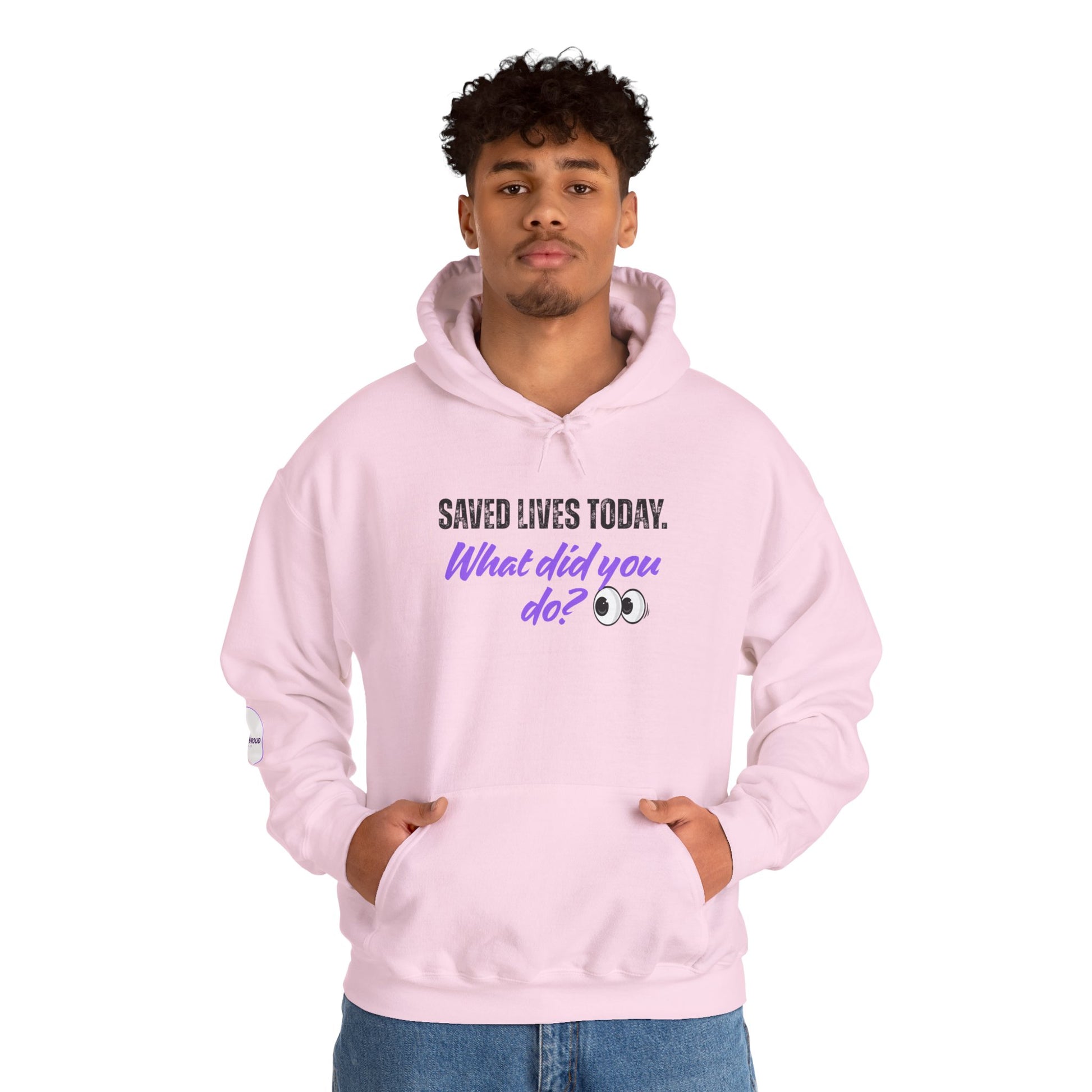 Saved Lives Today Hoodie soft fleece pullover for healthcare workers
