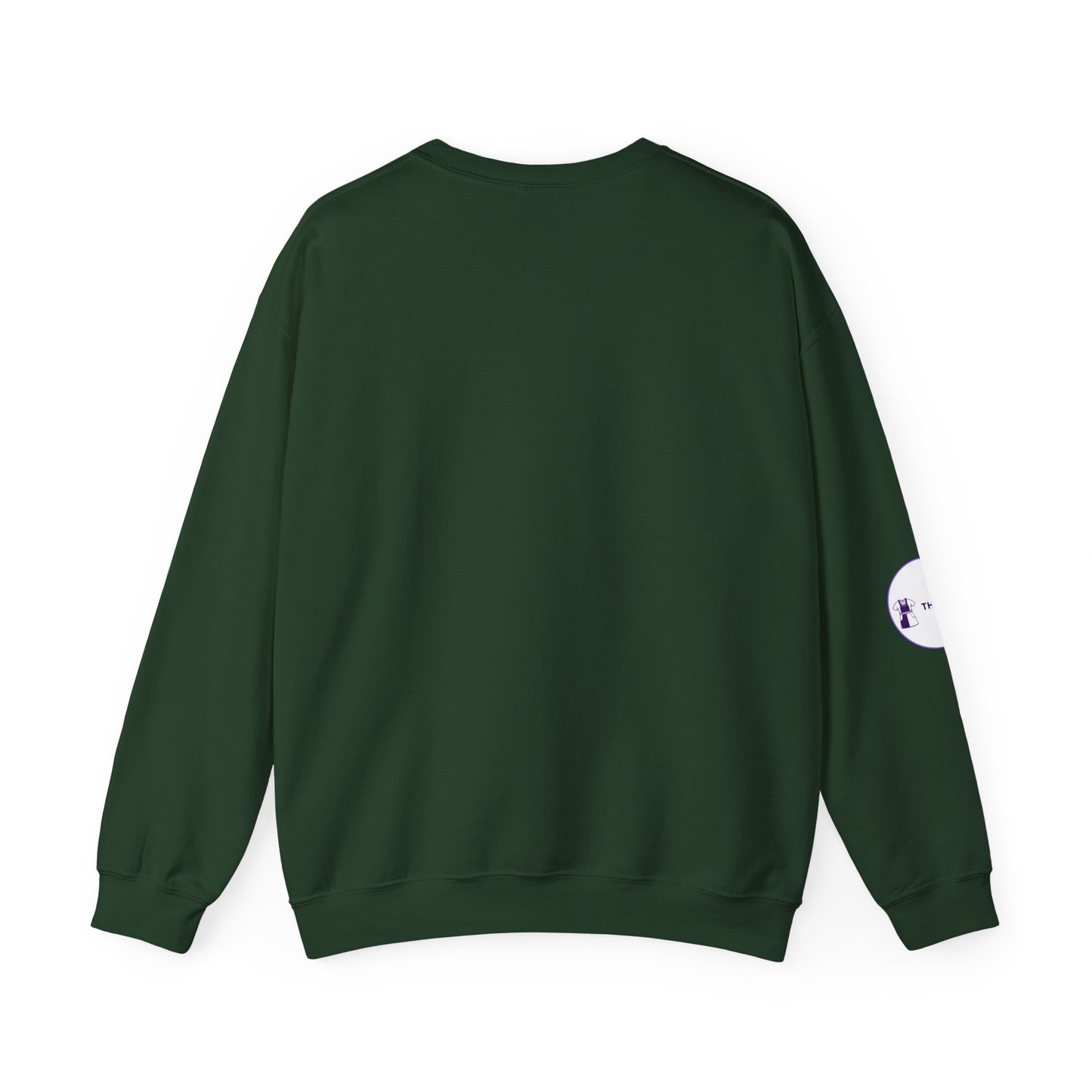 Side view of ICU Nurse Sweatshirt with ribbed collar