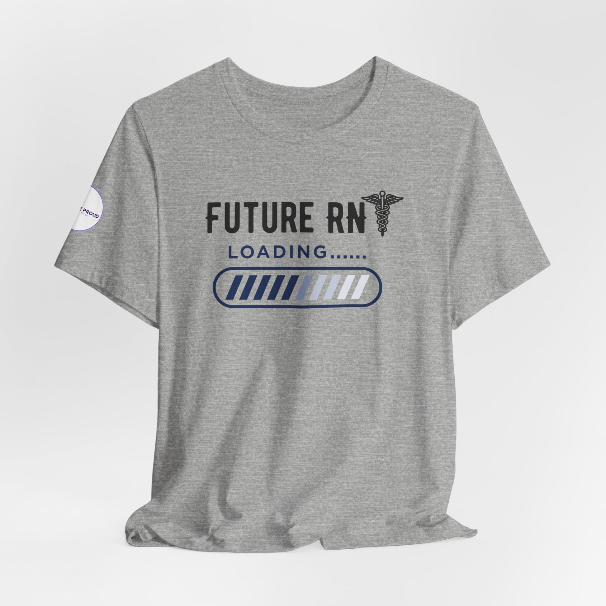 Future RN T-Shirt with stethoscope and loading bar artwork