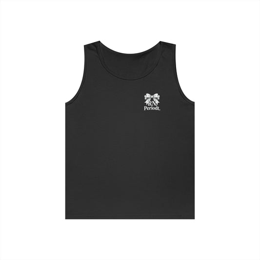 Bow Logo Tank Top with minimalist chest emblem design
