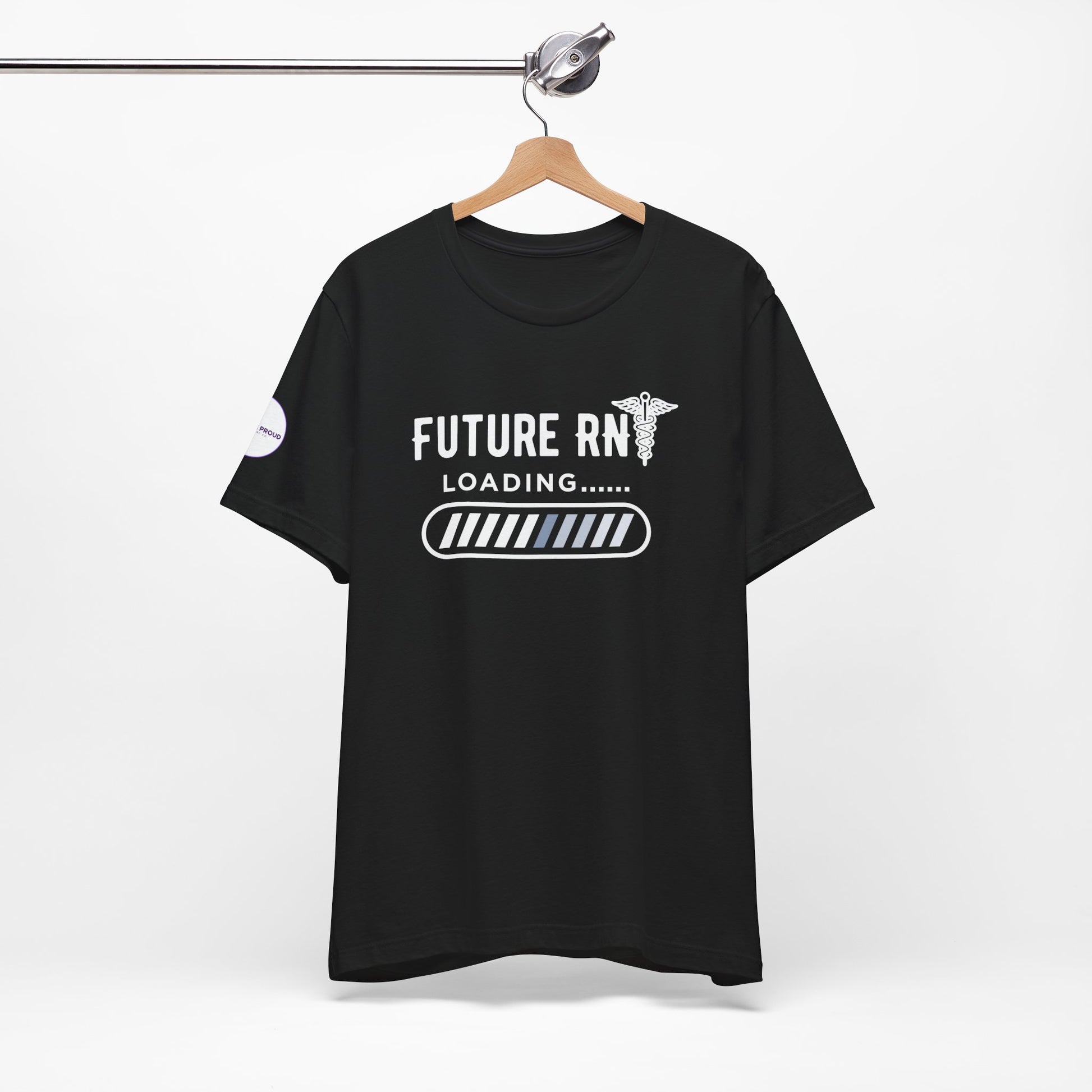 Future RN T-Shirt with stethoscope and loading bar artwork
