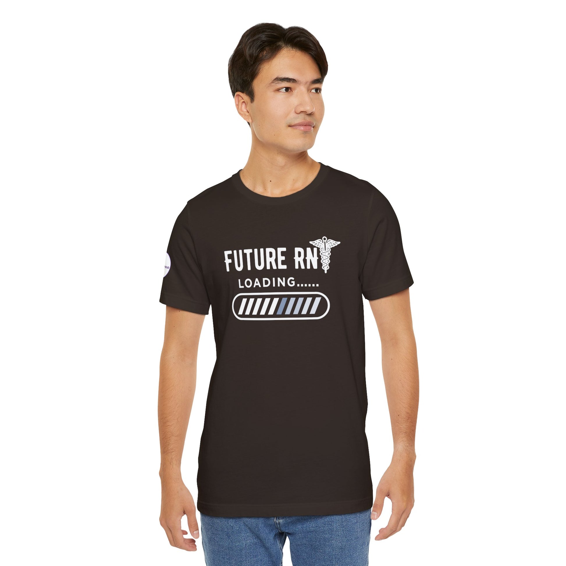 Future RN T-Shirt with stethoscope and loading bar artwork