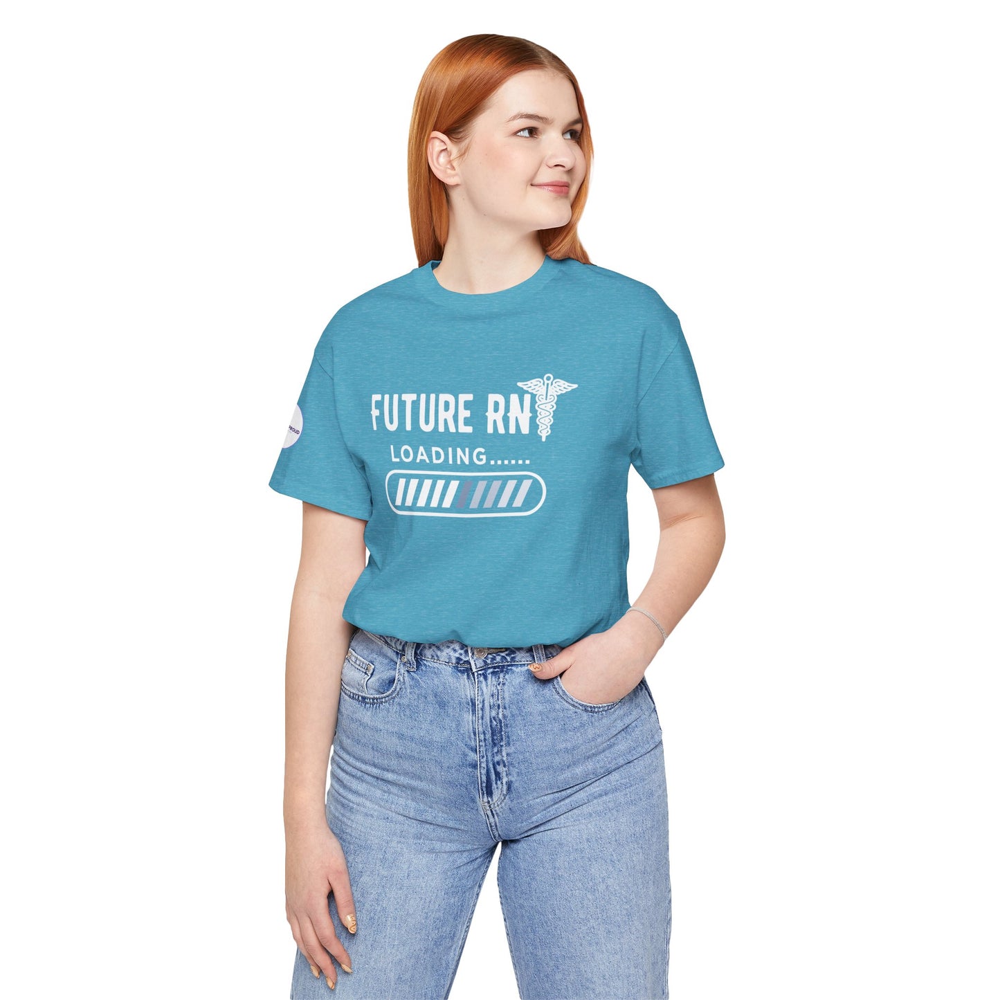 Future RN T-Shirt with stethoscope and loading bar artwork