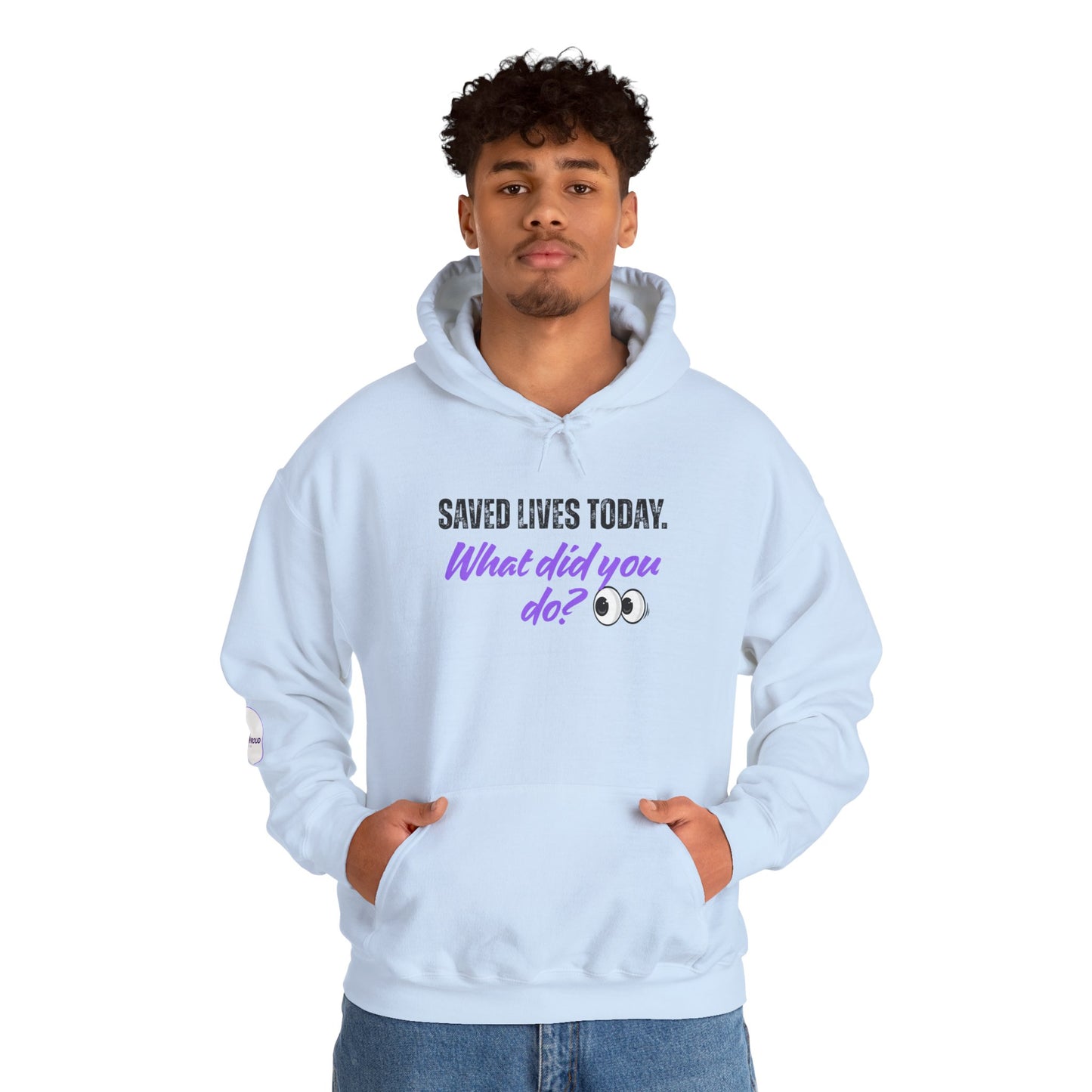 Saved Lives Today Hoodie soft fleece pullover for healthcare workers