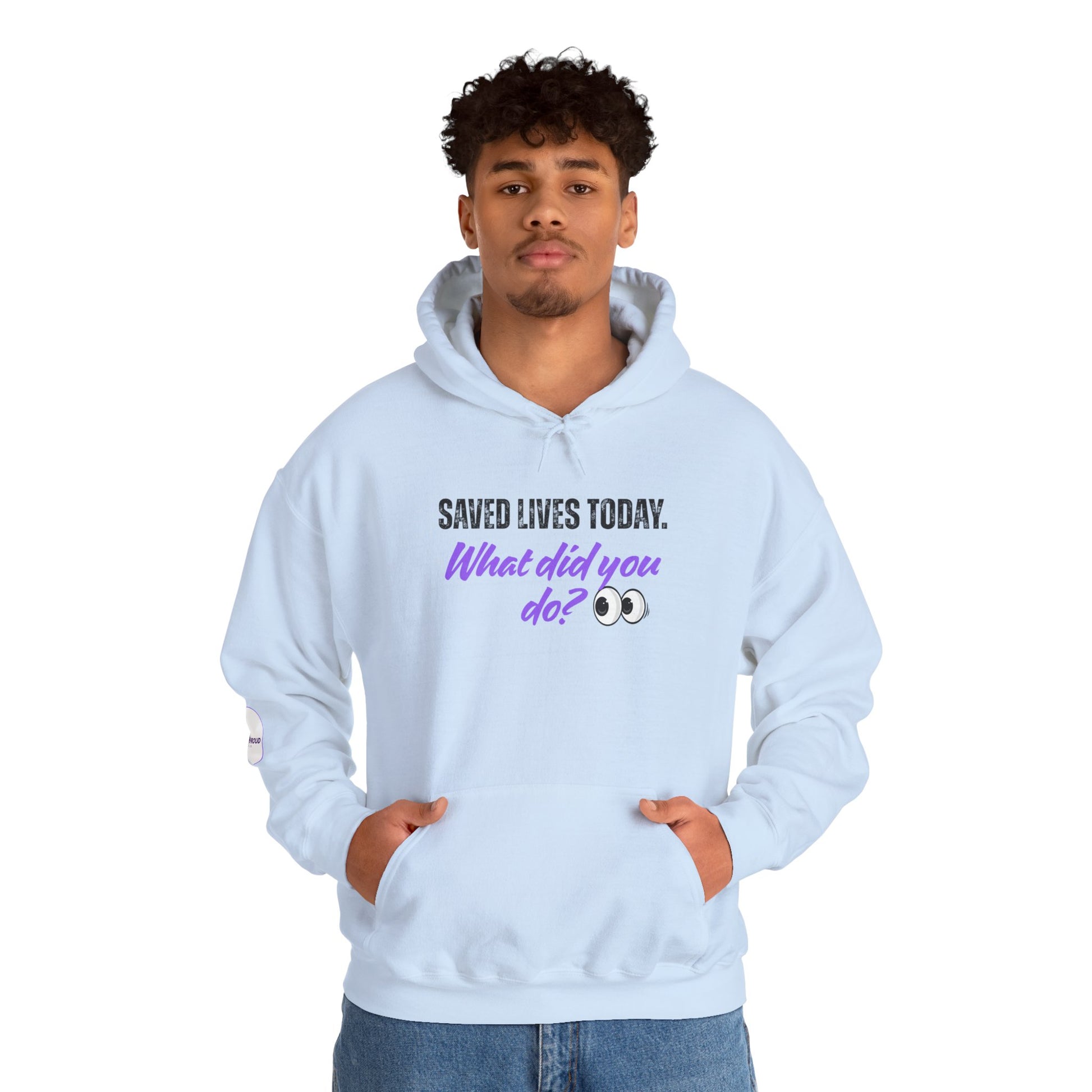 Saved Lives Today Hoodie soft fleece pullover for healthcare workers