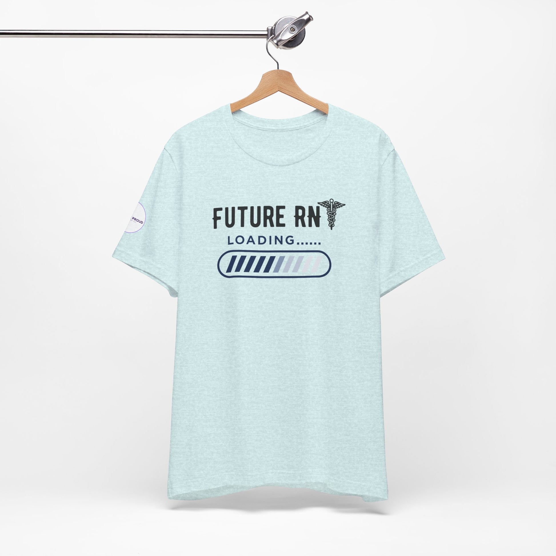 Future RN T-Shirt with stethoscope and loading bar artwork