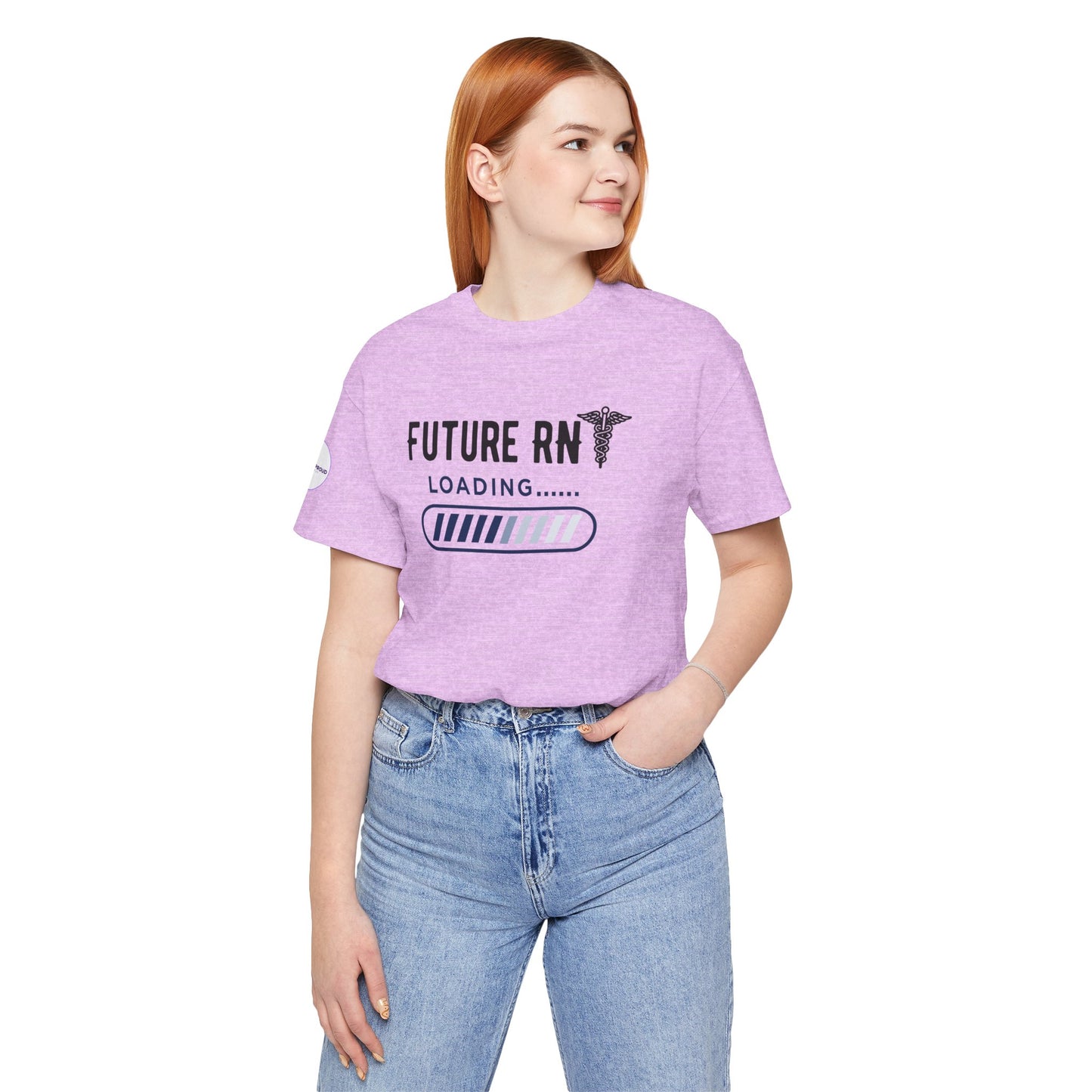 Future RN T-Shirt with stethoscope and loading bar artwork