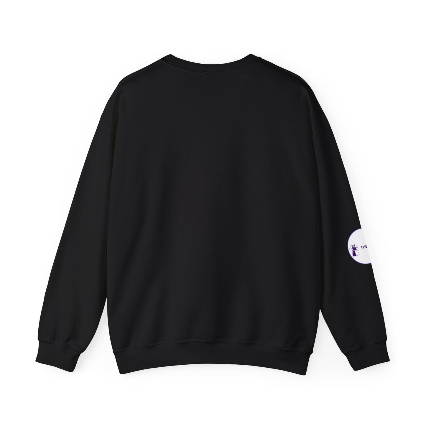 Black Nurse Sweatshirt with embroidered wrist detail