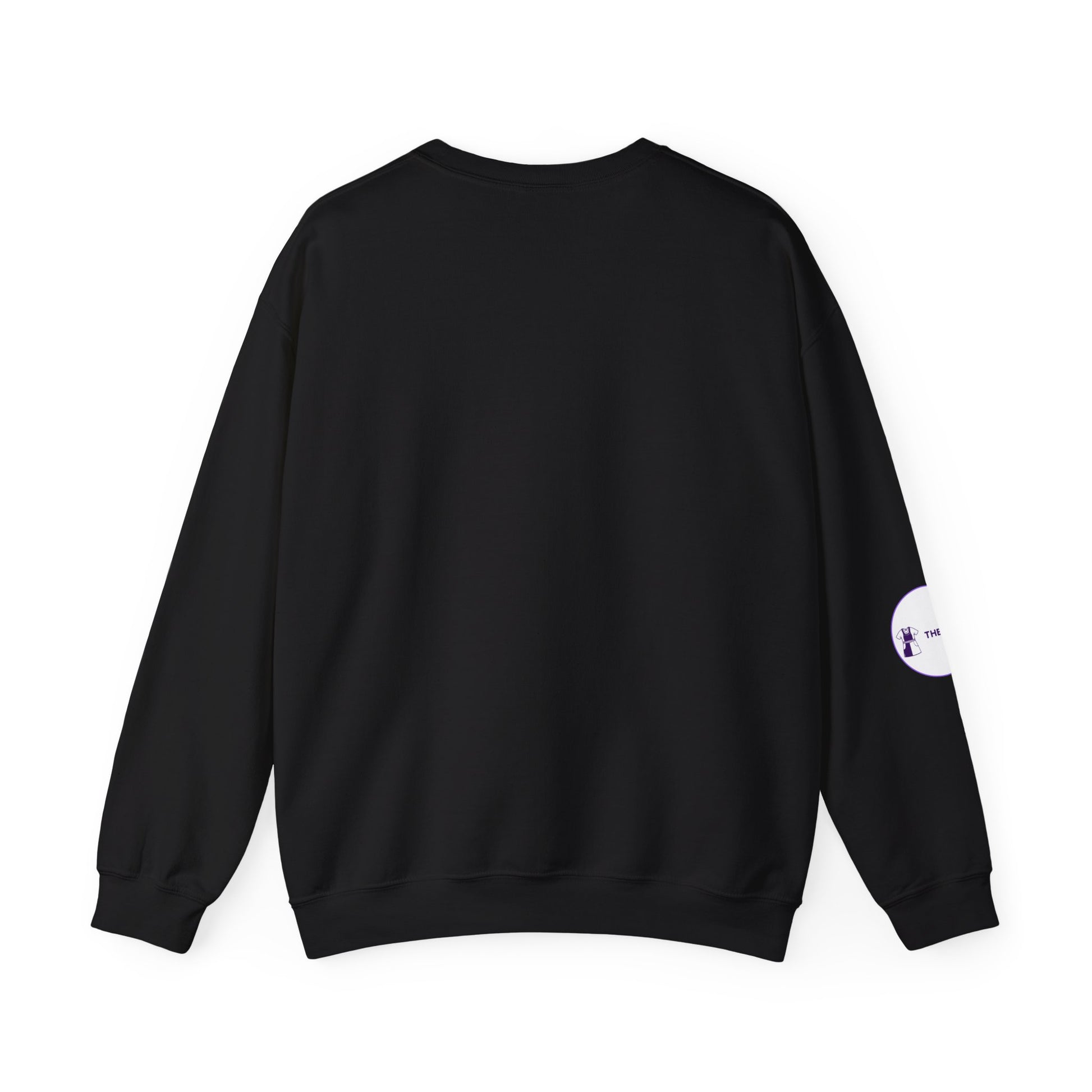 Black Nurse Sweatshirt with embroidered wrist detail