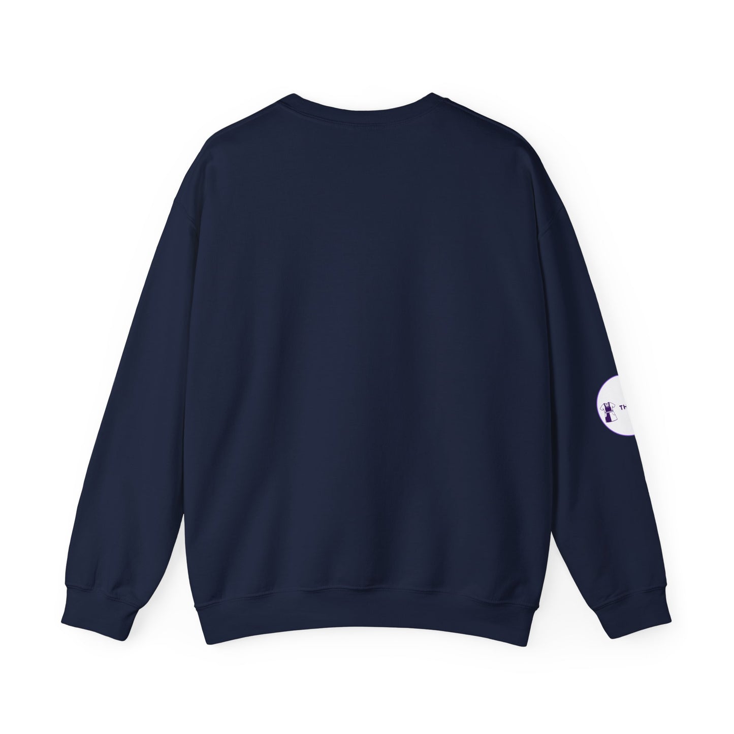 Side view of ICU Nurse Sweatshirt with ribbed collar