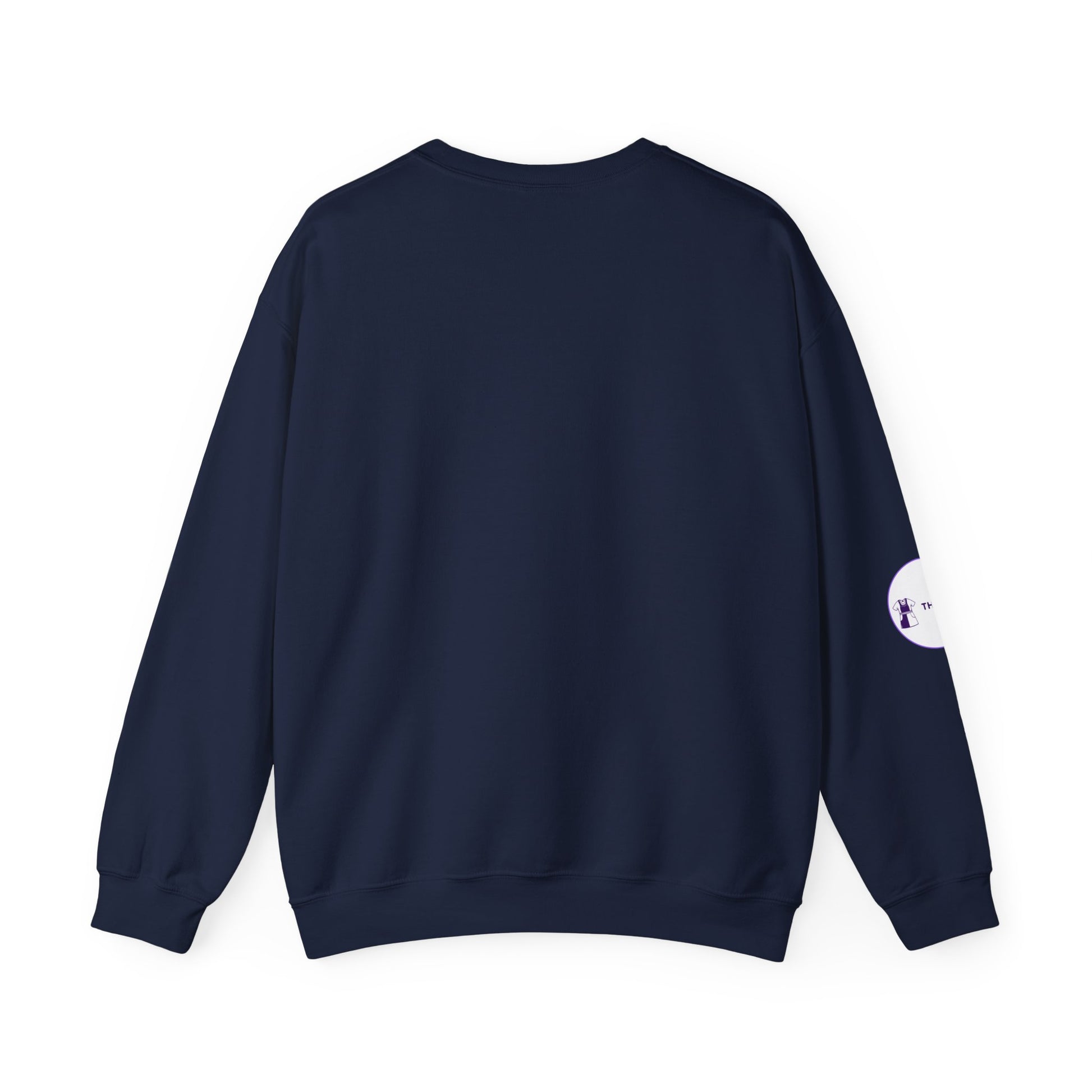 Side view of ICU Nurse Sweatshirt with ribbed collar