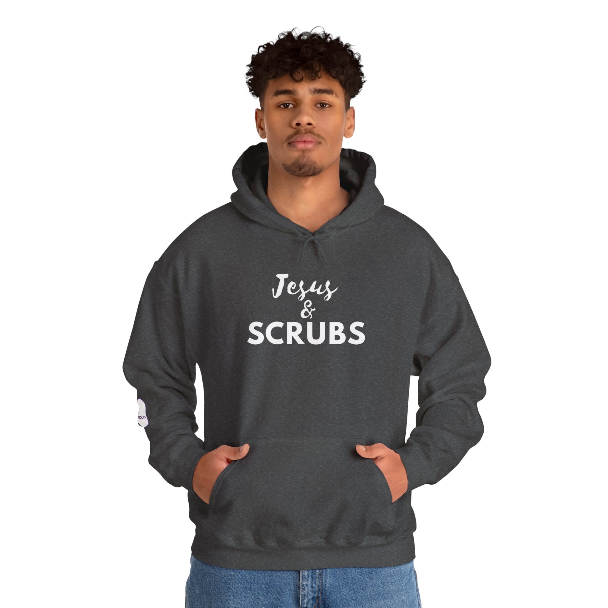 Christian Nurse Hoodie clean design with subtle sleeve detail