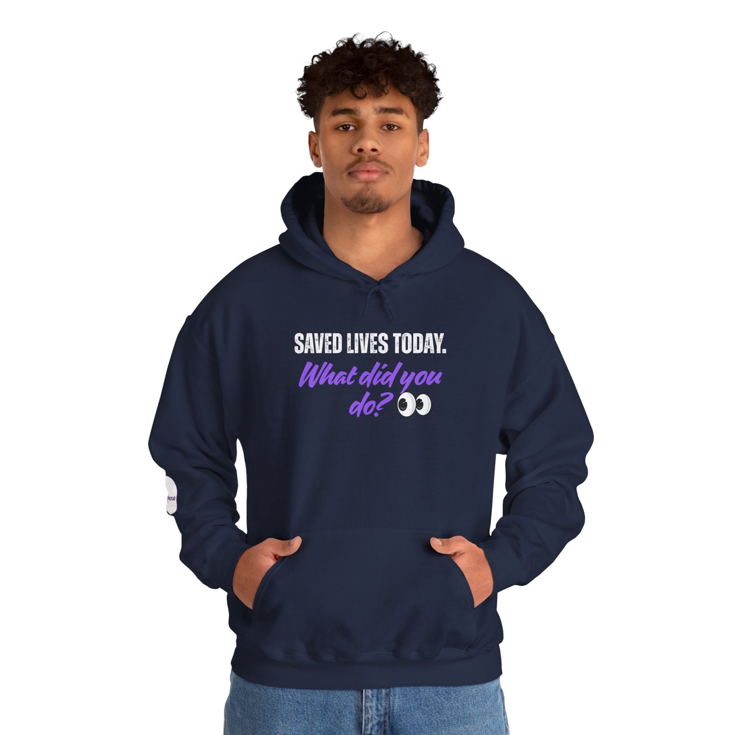 Saved Lives Today Hoodie soft fleece pullover for healthcare workers