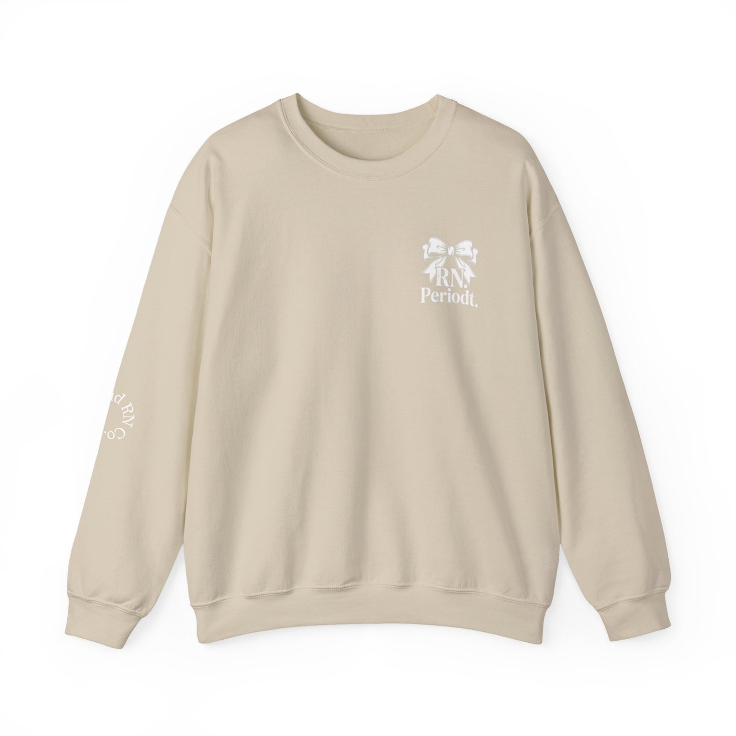 Close-up of Unisex Heavy Blend Crewneck Sweatshirt fabric texture