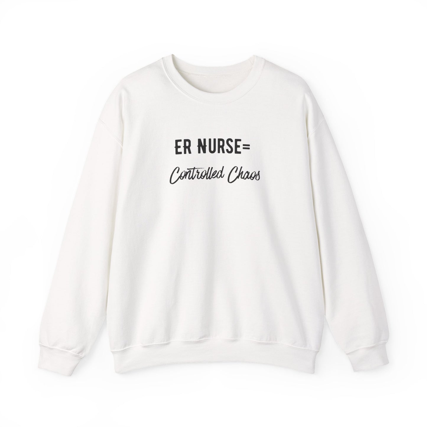 ER Nurse Sweatshirt comfortable fit with ribbed collar and cuffs