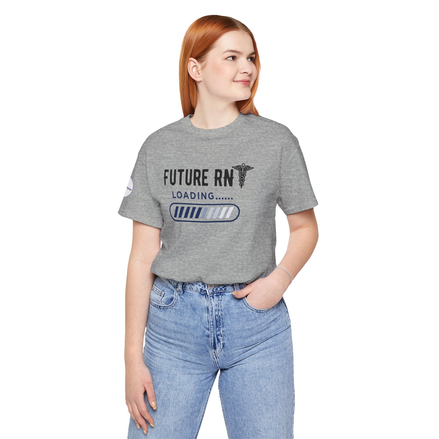 Future RN T-Shirt with stethoscope and loading bar artwork