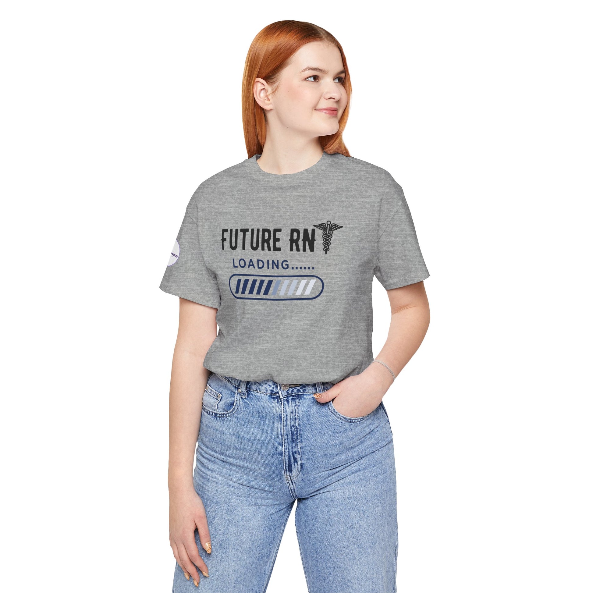 Future RN T-Shirt with stethoscope and loading bar artwork