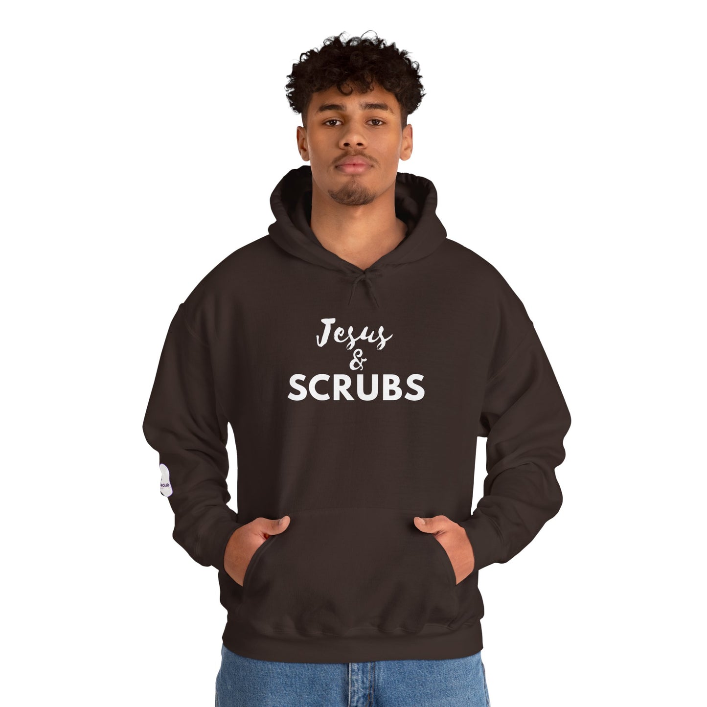 Christian Nurse Hoodie clean design with subtle sleeve detail