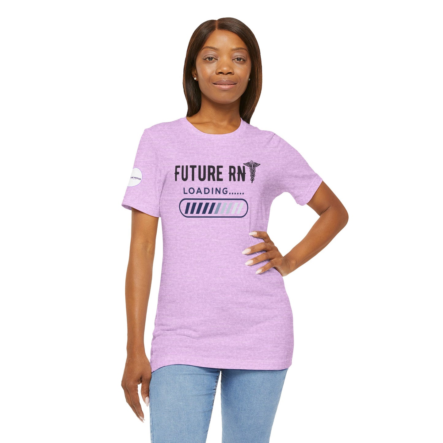 Future RN T-Shirt with stethoscope and loading bar artwork