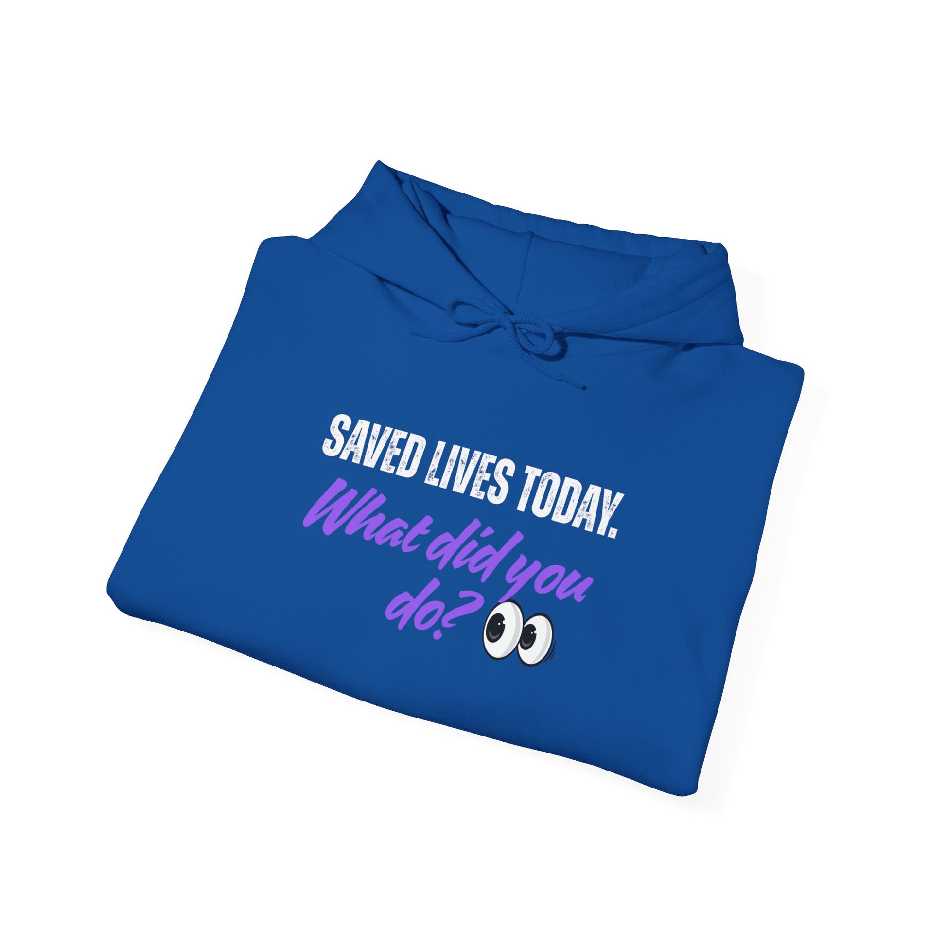 Saved Lives Today Hoodie soft fleece pullover for healthcare workers