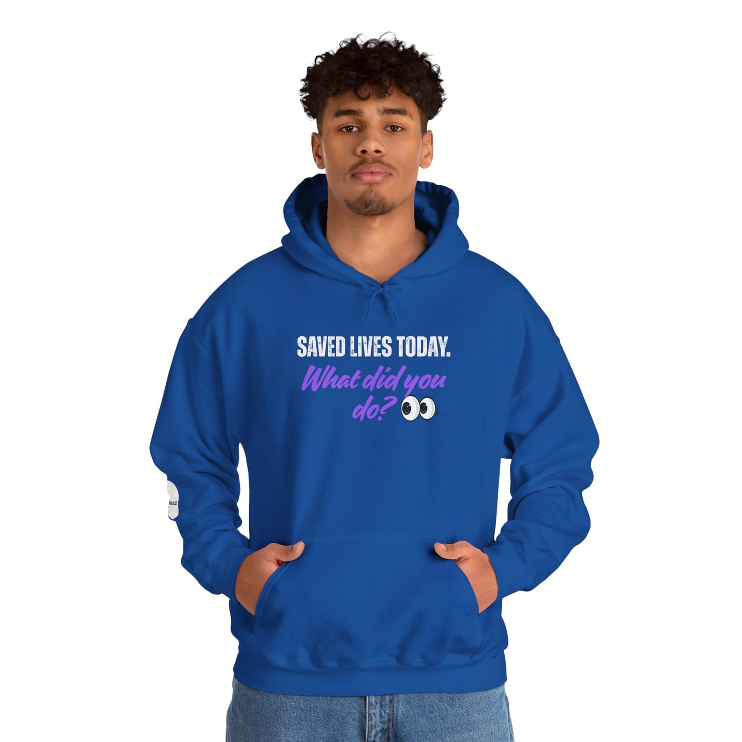 Saved Lives Today Hoodie soft fleece pullover for healthcare workers