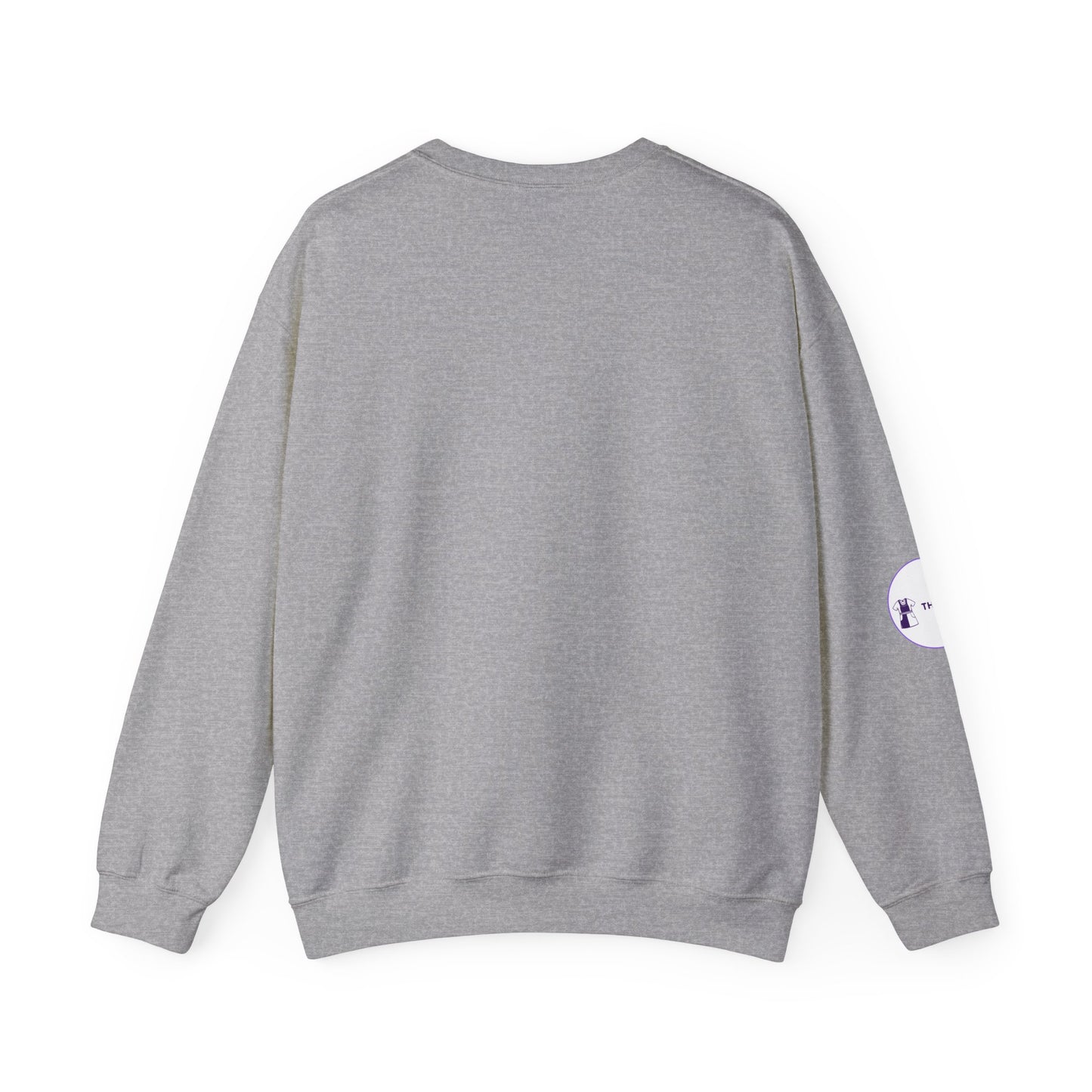 Side view of ICU Nurse Sweatshirt with ribbed collar