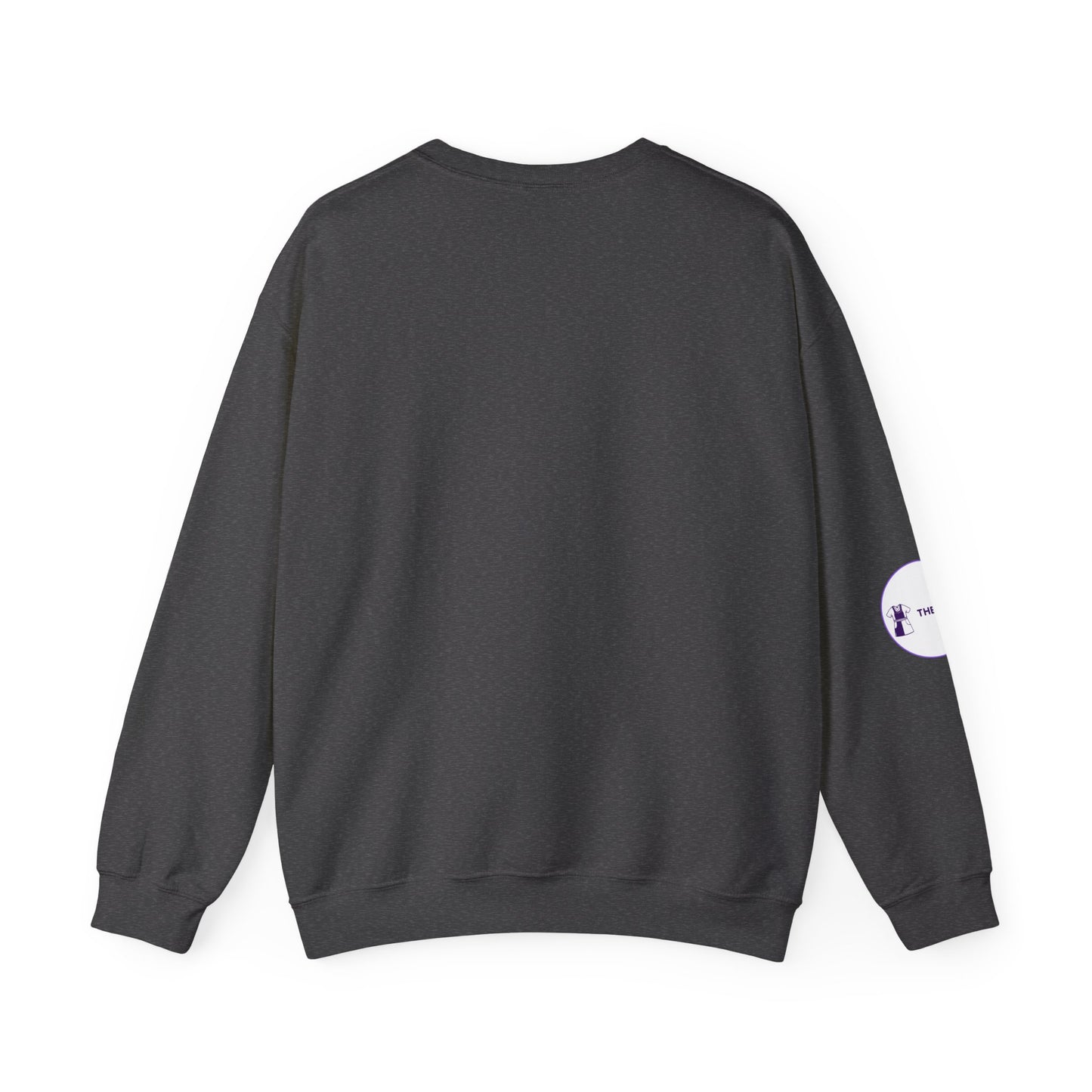 Night Shift Nurse Sweatshirt with embroidered purple lettering