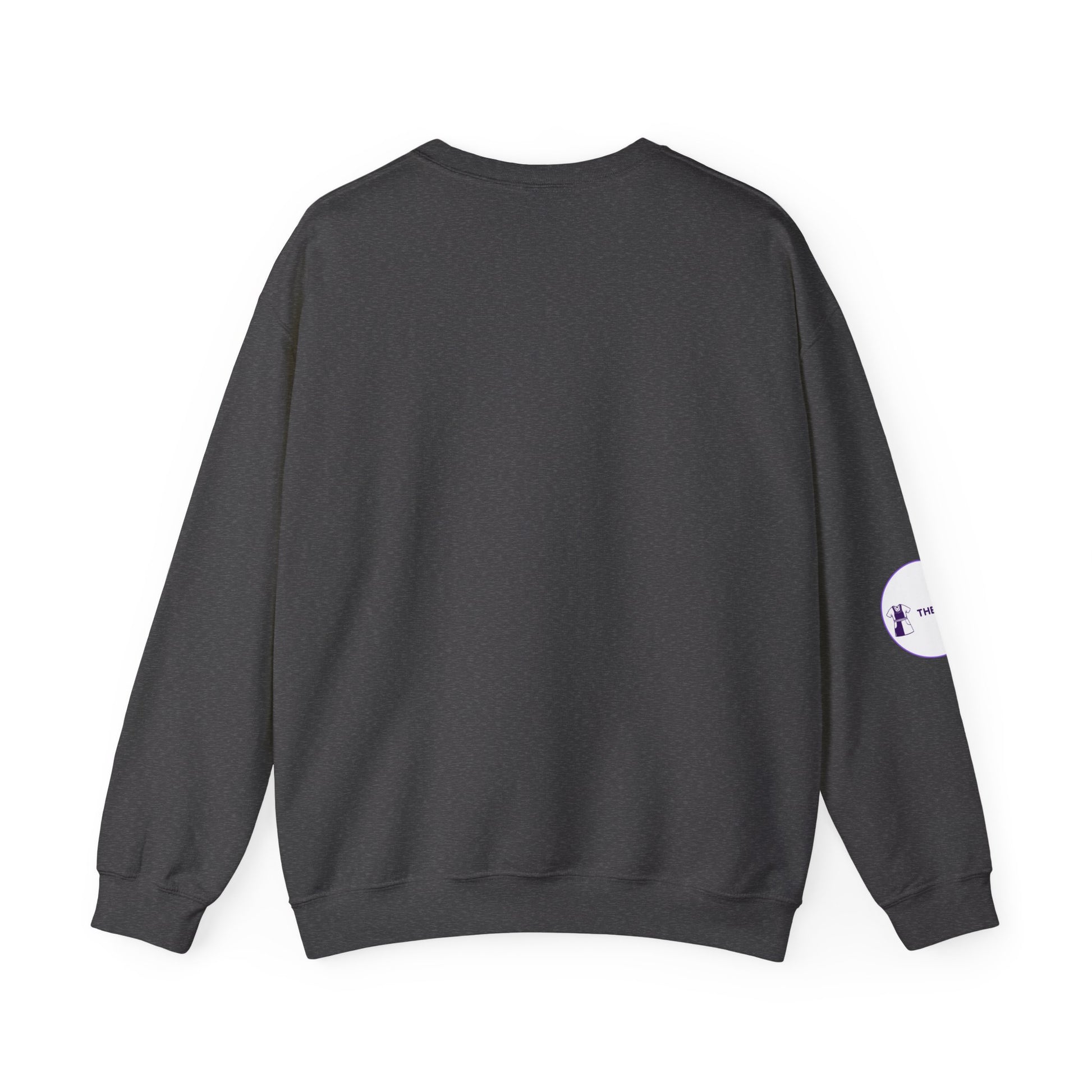 Night Shift Nurse Sweatshirt with embroidered purple lettering