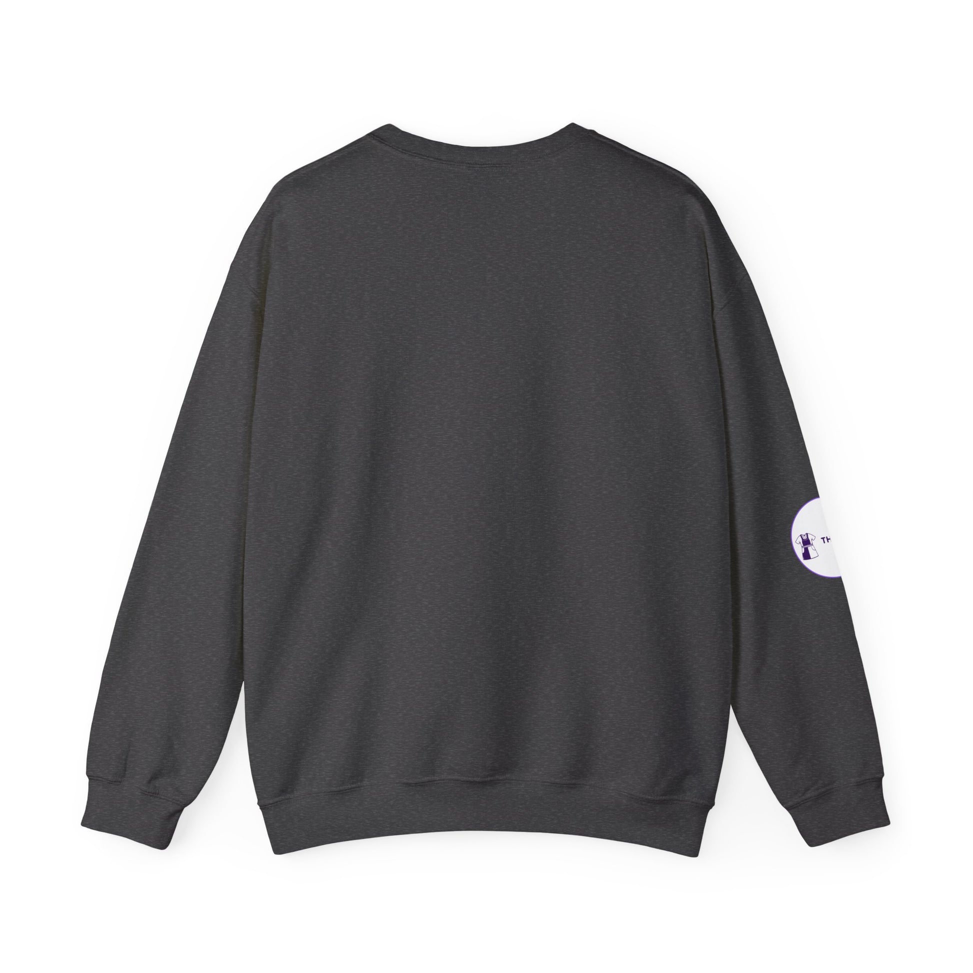 Side view of ICU Nurse Sweatshirt with ribbed collar