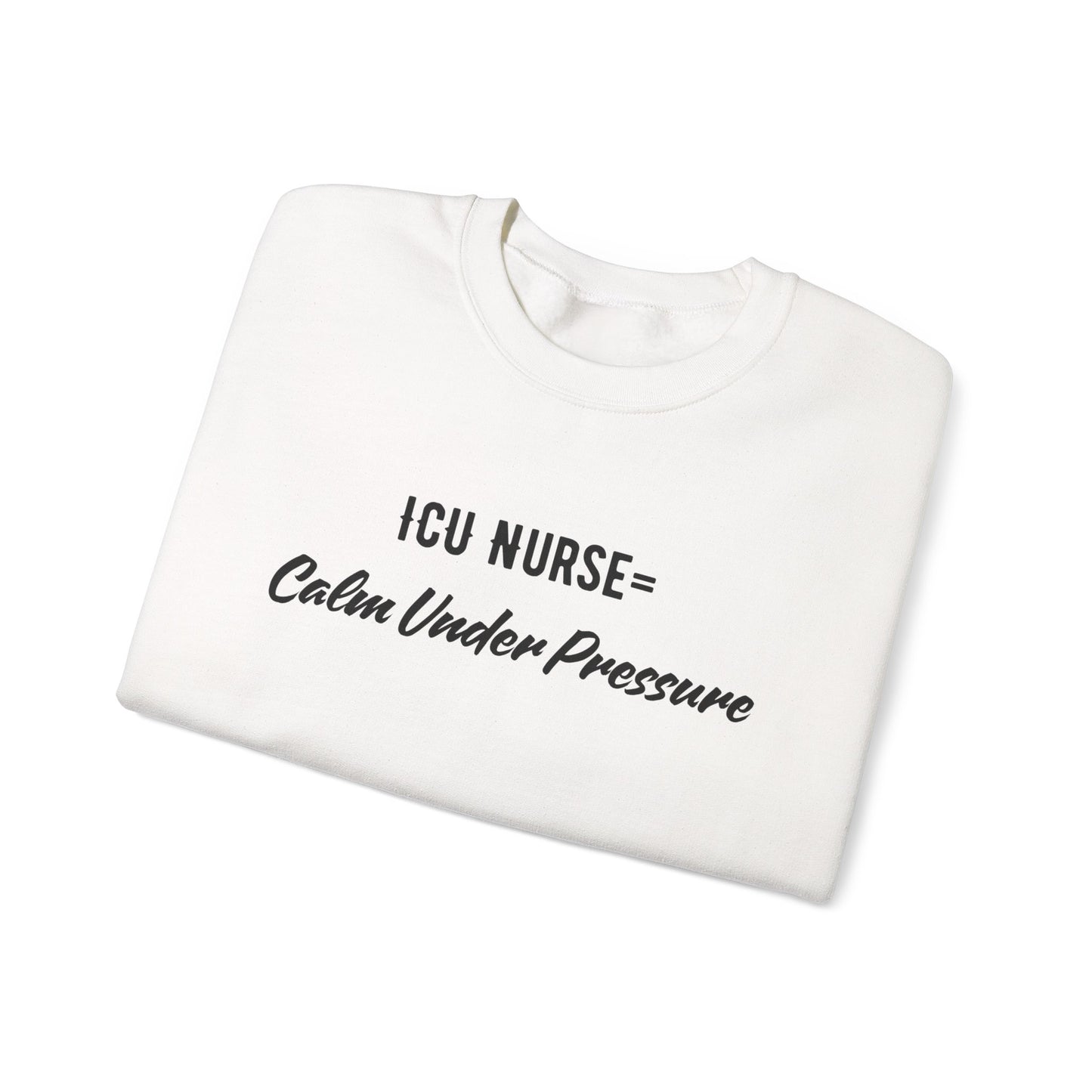 ICU Nurse Sweatshirt worn by nurse between shifts