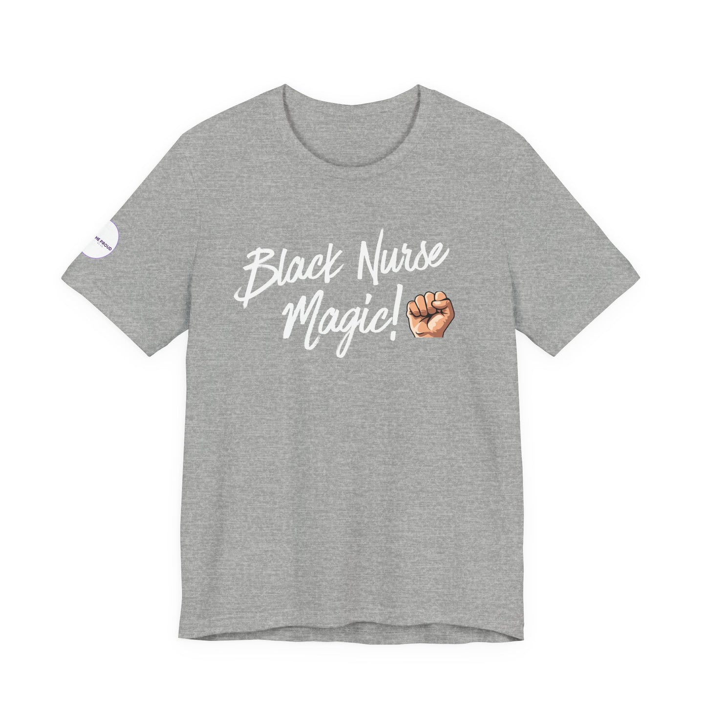 Black Nurse T-Shirt ethical, REACH certified cotton for healthcare professionals