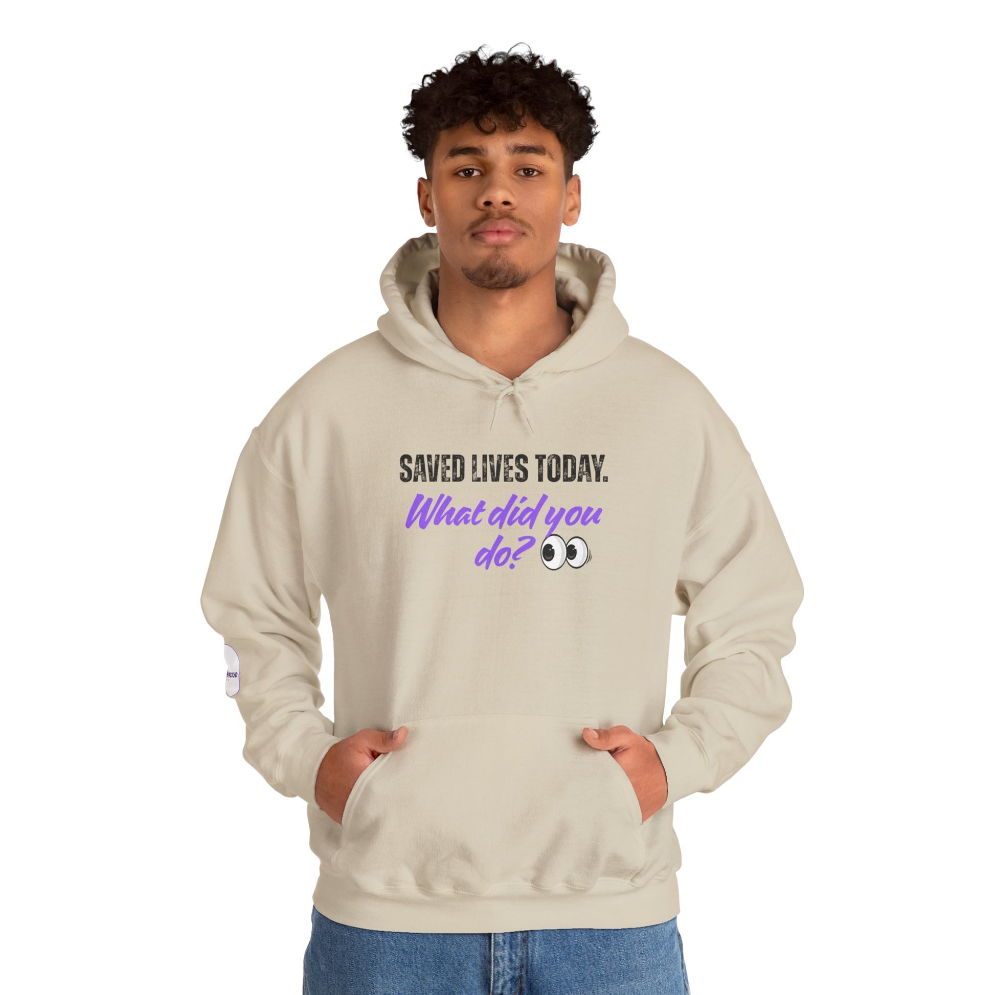 Saved Lives Today Hoodie soft fleece pullover for healthcare workers