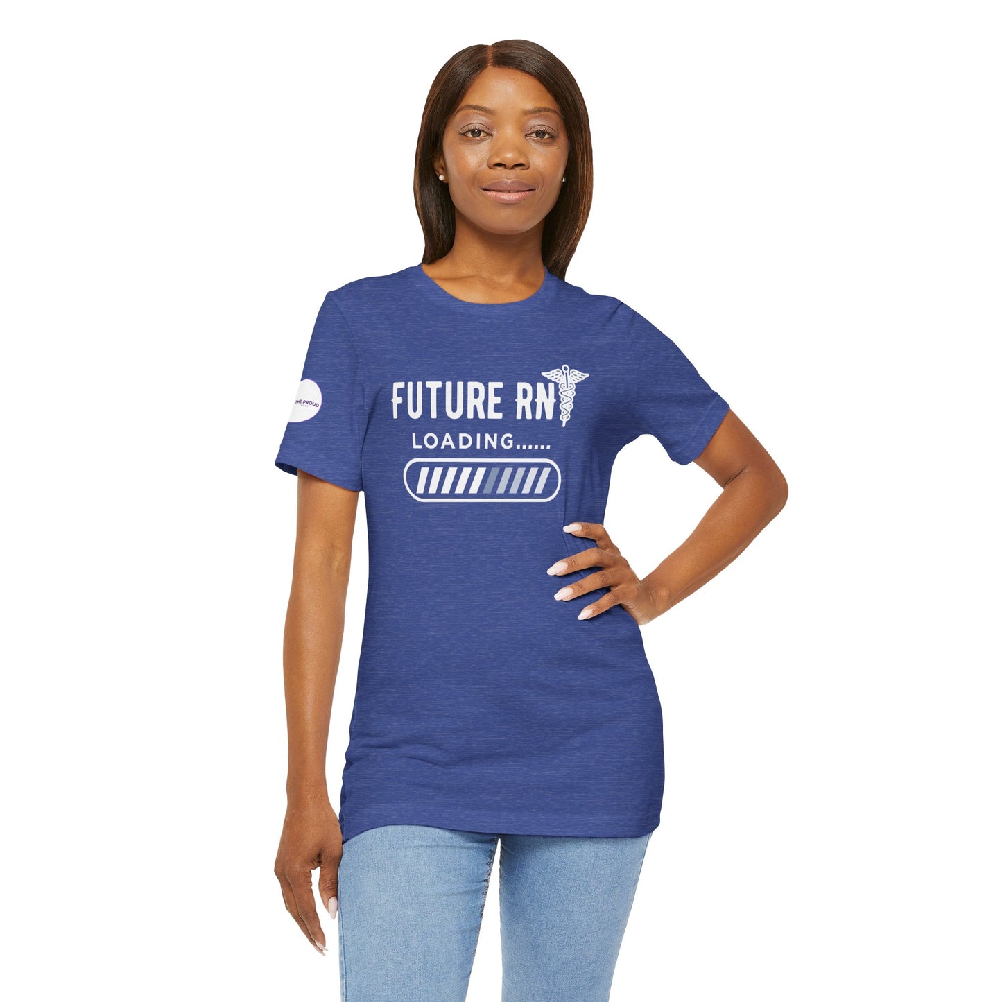 Future RN T-Shirt with stethoscope and loading bar artwork