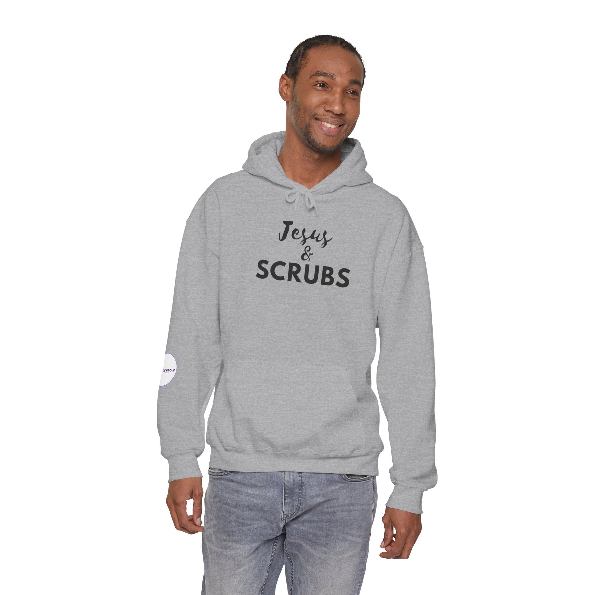 Christian Nurse Hoodie clean design with subtle sleeve detail