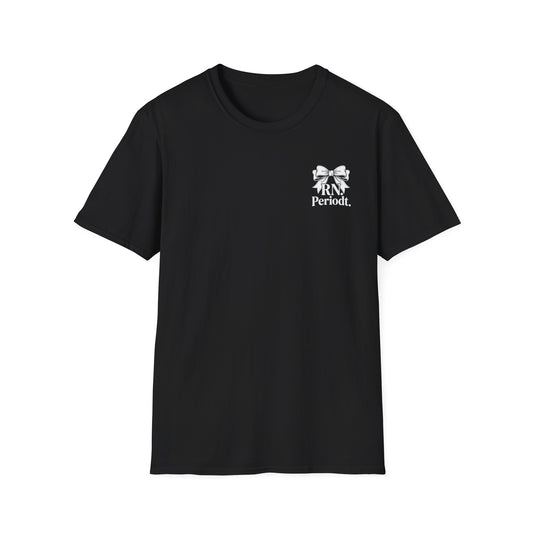 RN Periodt T-Shirt with nurse skull crest graphic design