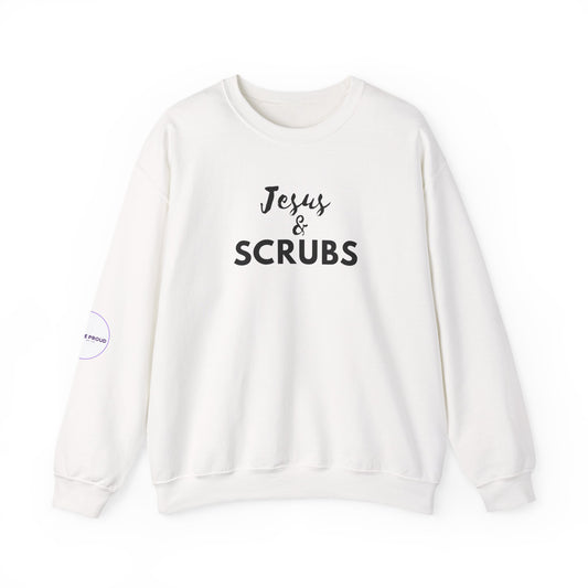 Christian Nurse Sweatshirt comfortable fit with ribbed collar