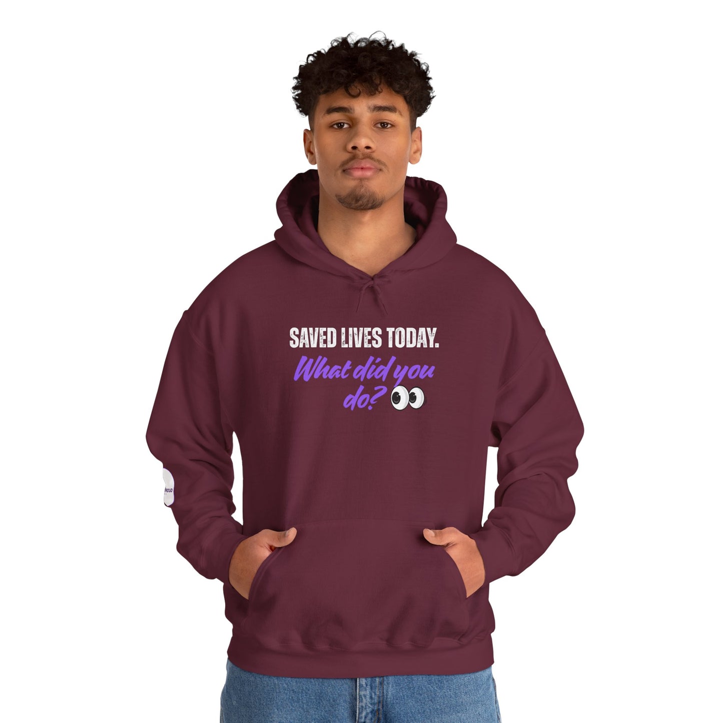 Saved Lives Today Hoodie soft fleece pullover for healthcare workers