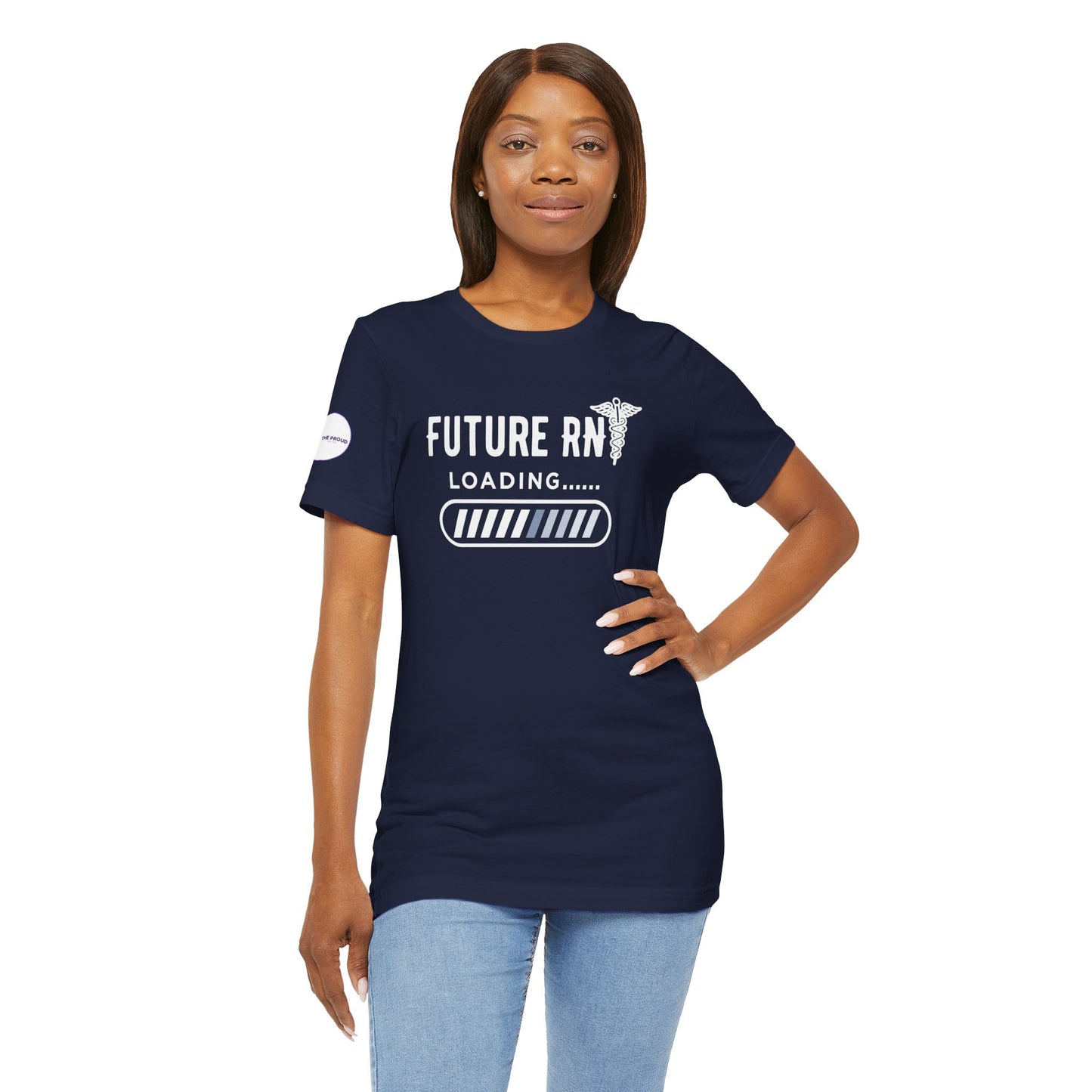 Future RN T-Shirt with stethoscope and loading bar artwork